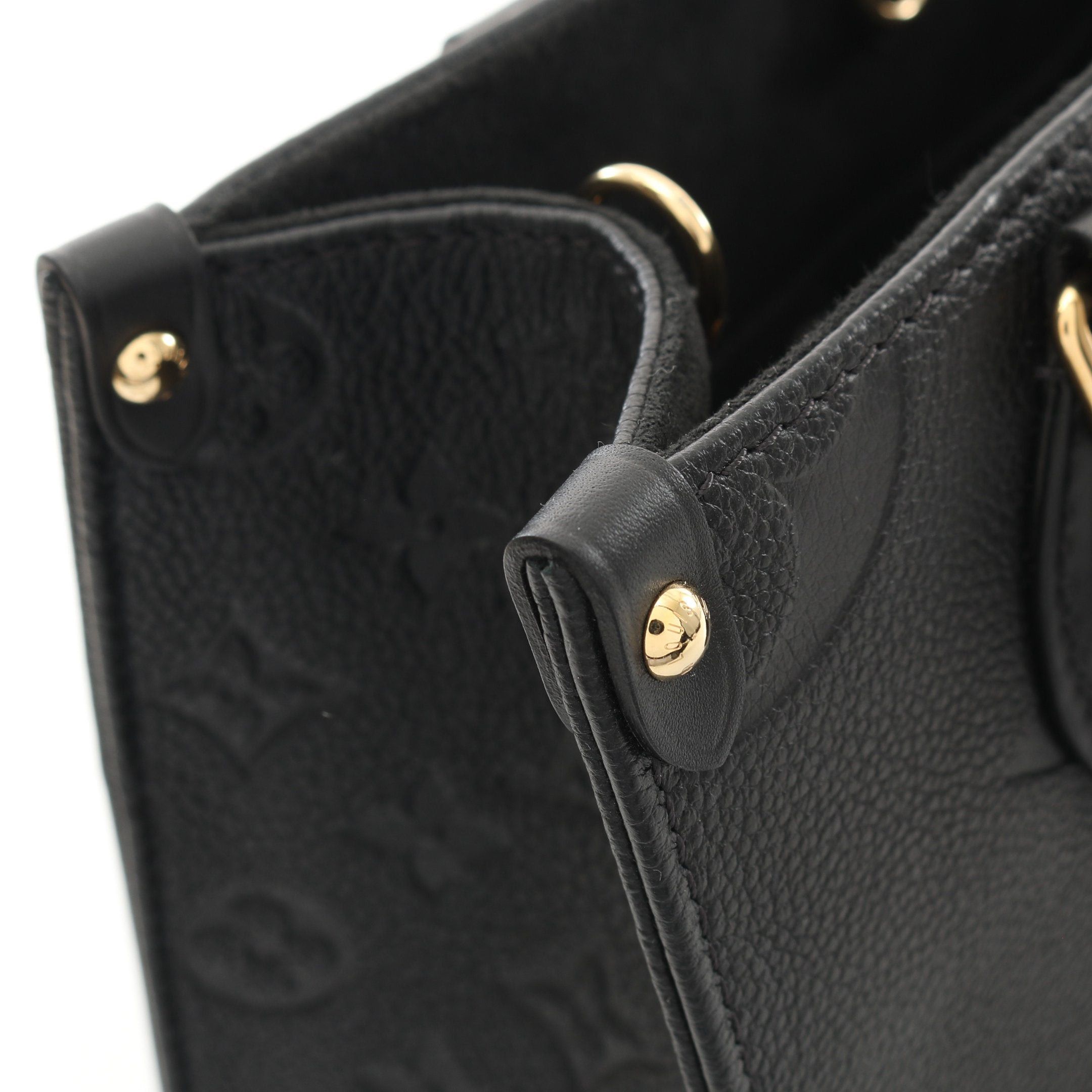 Louis Vuitton Louis Vuitton On-The-Go Pm Monogram Empreinte Noir Handbag Leather Black Size ONE SIZE - 7 Thumbnail