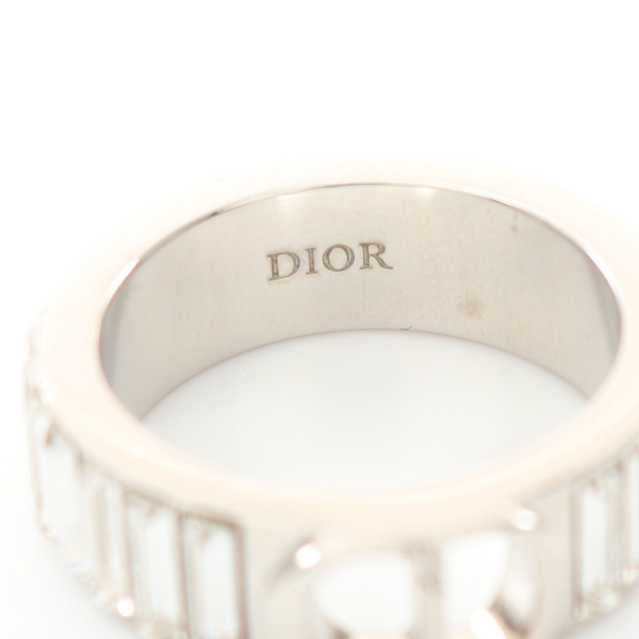 Dior Dior Icon Ring Crystal Silver Clear Size ONE SIZE - 4 Thumbnail