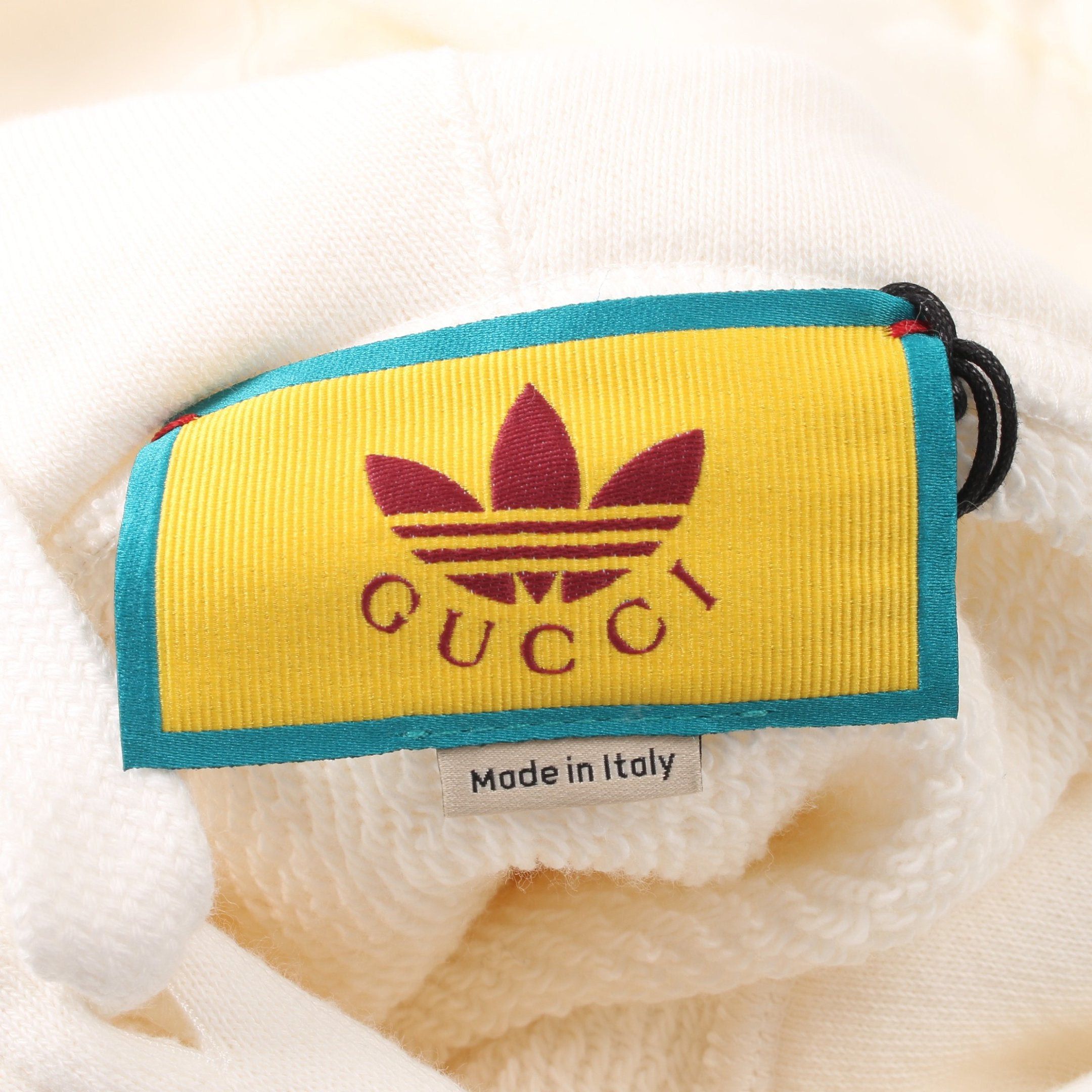 Gucci Gucci Gucci * Adidas Cropped Pullover Hoodie Cut Off Cotton White Size ONE SIZE - 3 Thumbnail
