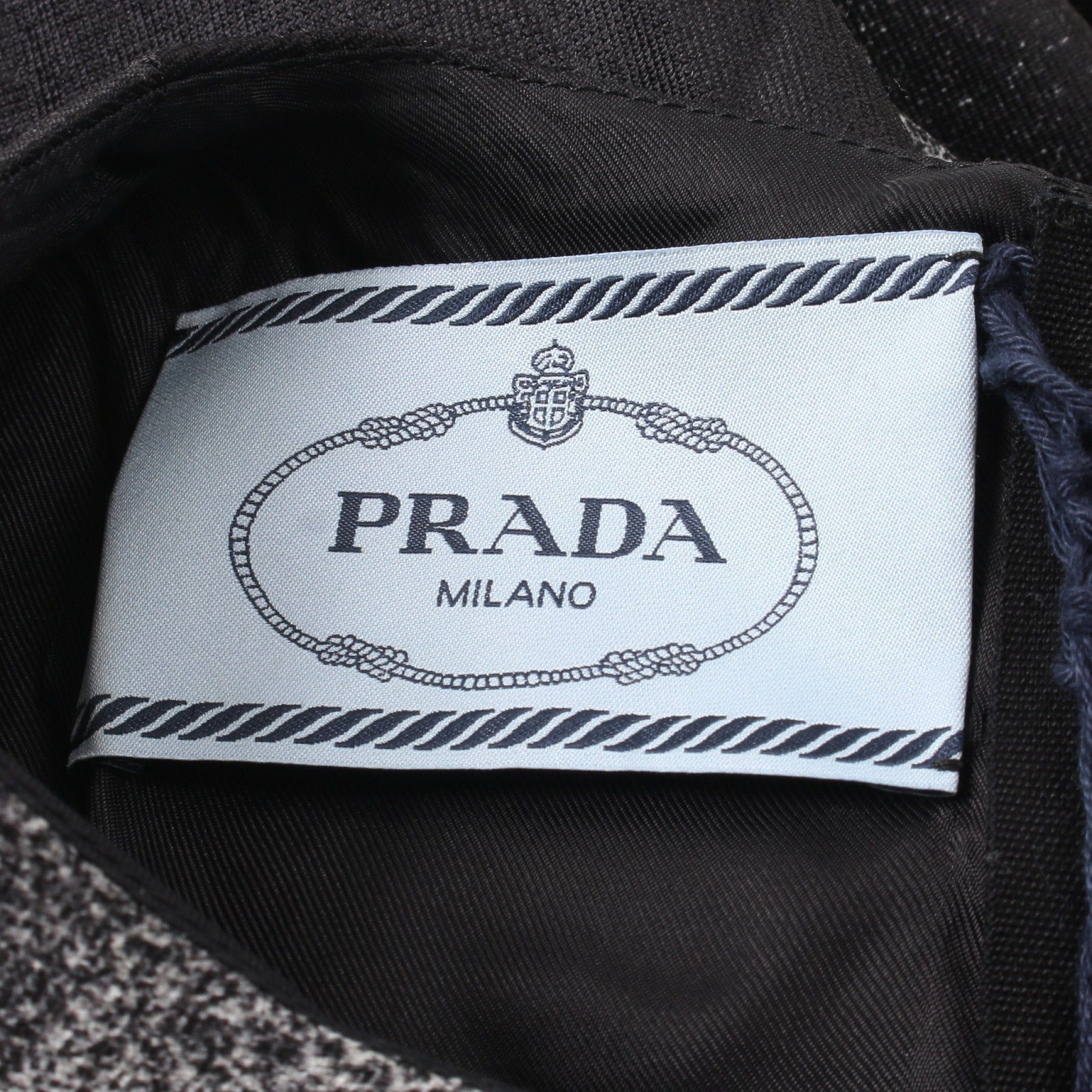 Prada Prada One Piece Bijou Gradation Wool Silk Black Off White Size ONE SIZE - 3 Thumbnail