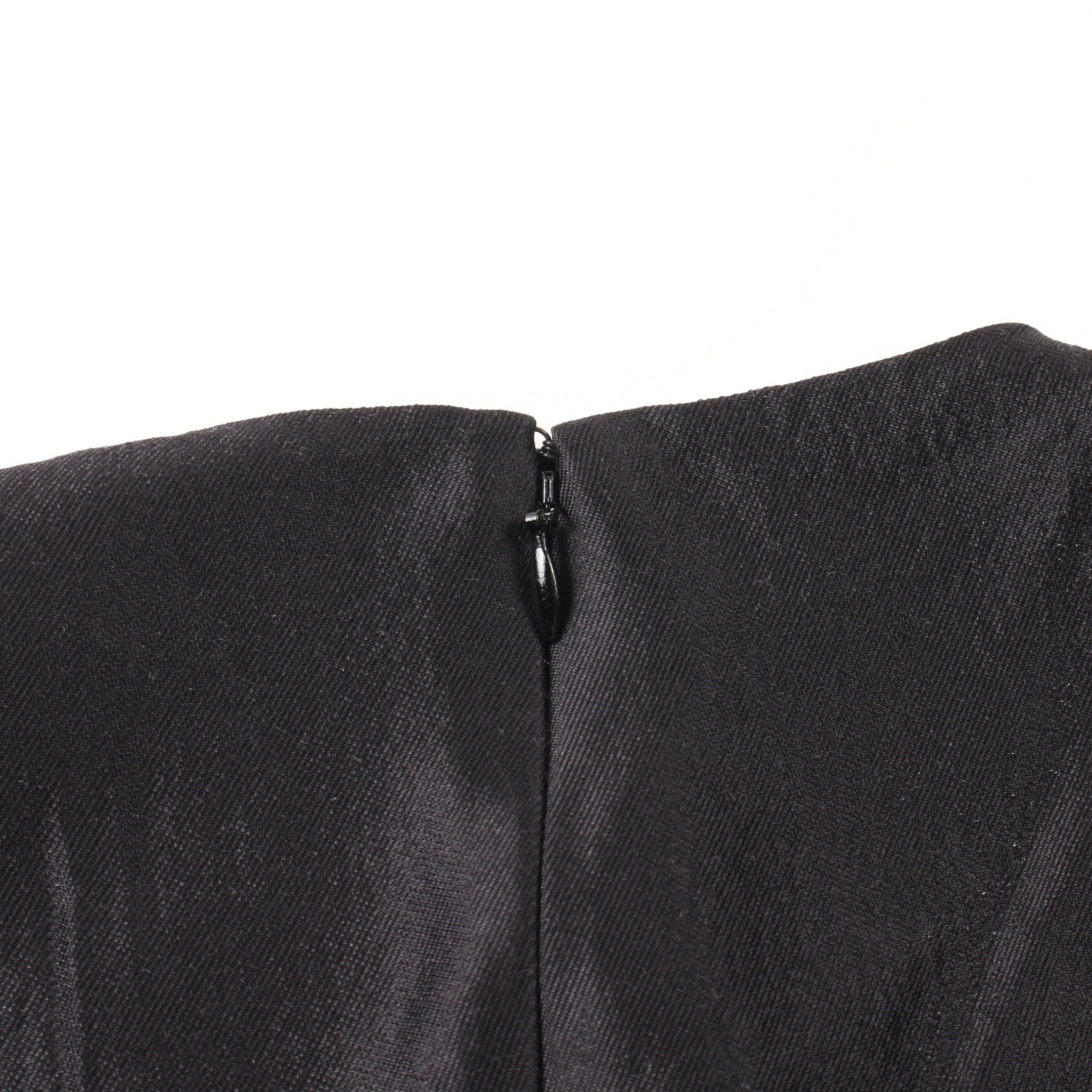 Prada Prada One Piece Bijou Gradation Wool Silk Black Off White Size ONE SIZE - 7 Thumbnail