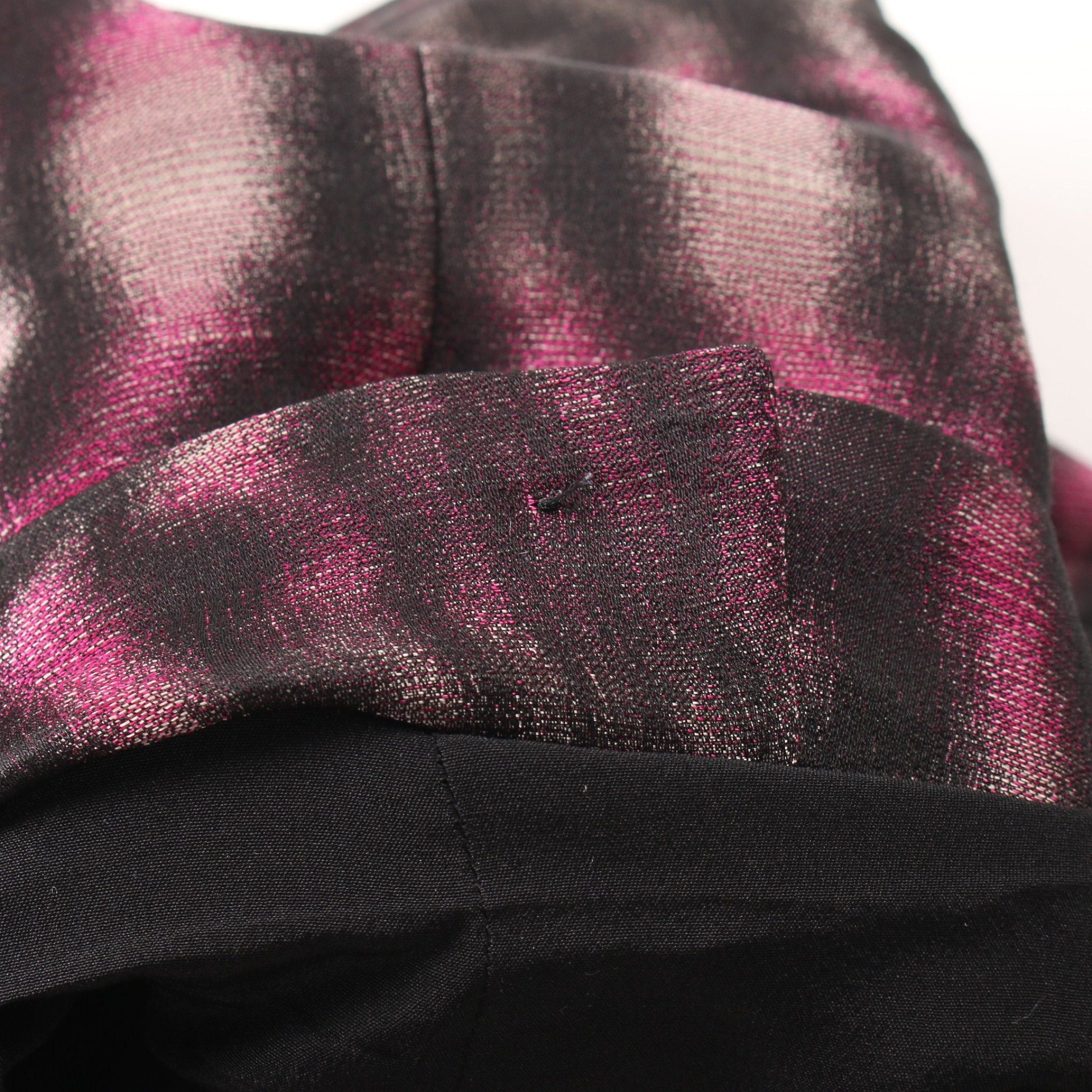 Dior Dior One Piece Stripes Silk Pink Black Size ONE SIZE - 8 Thumbnail