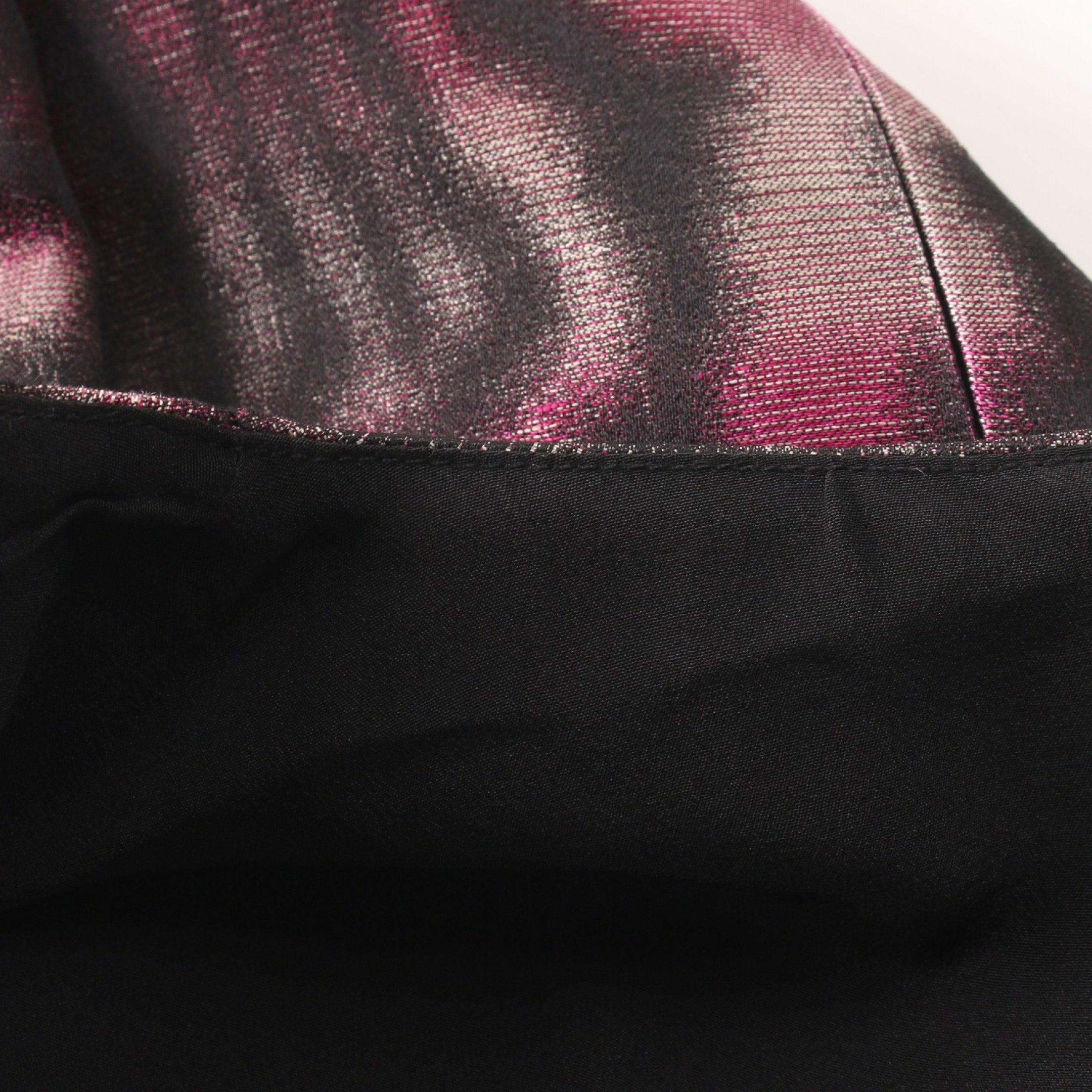 Dior Dior One Piece Stripes Silk Pink Black Size ONE SIZE - 7 Thumbnail