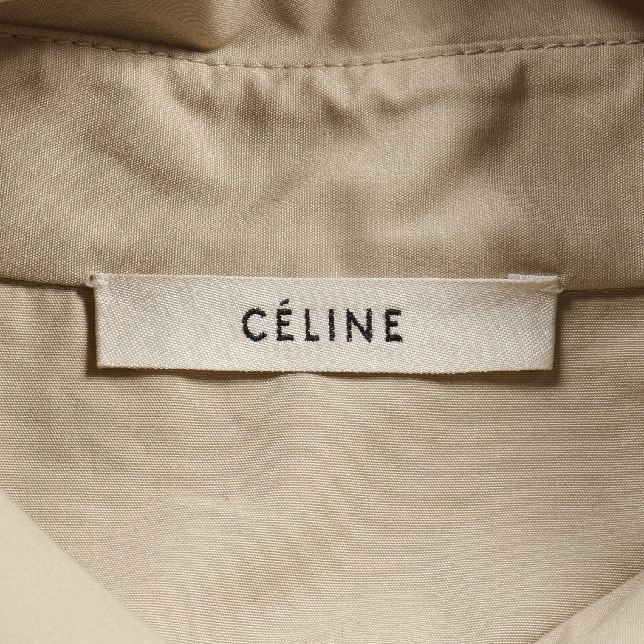 Celine Celine One Piece Half Zip Cotton Beige Size ONE SIZE - 3 Thumbnail
