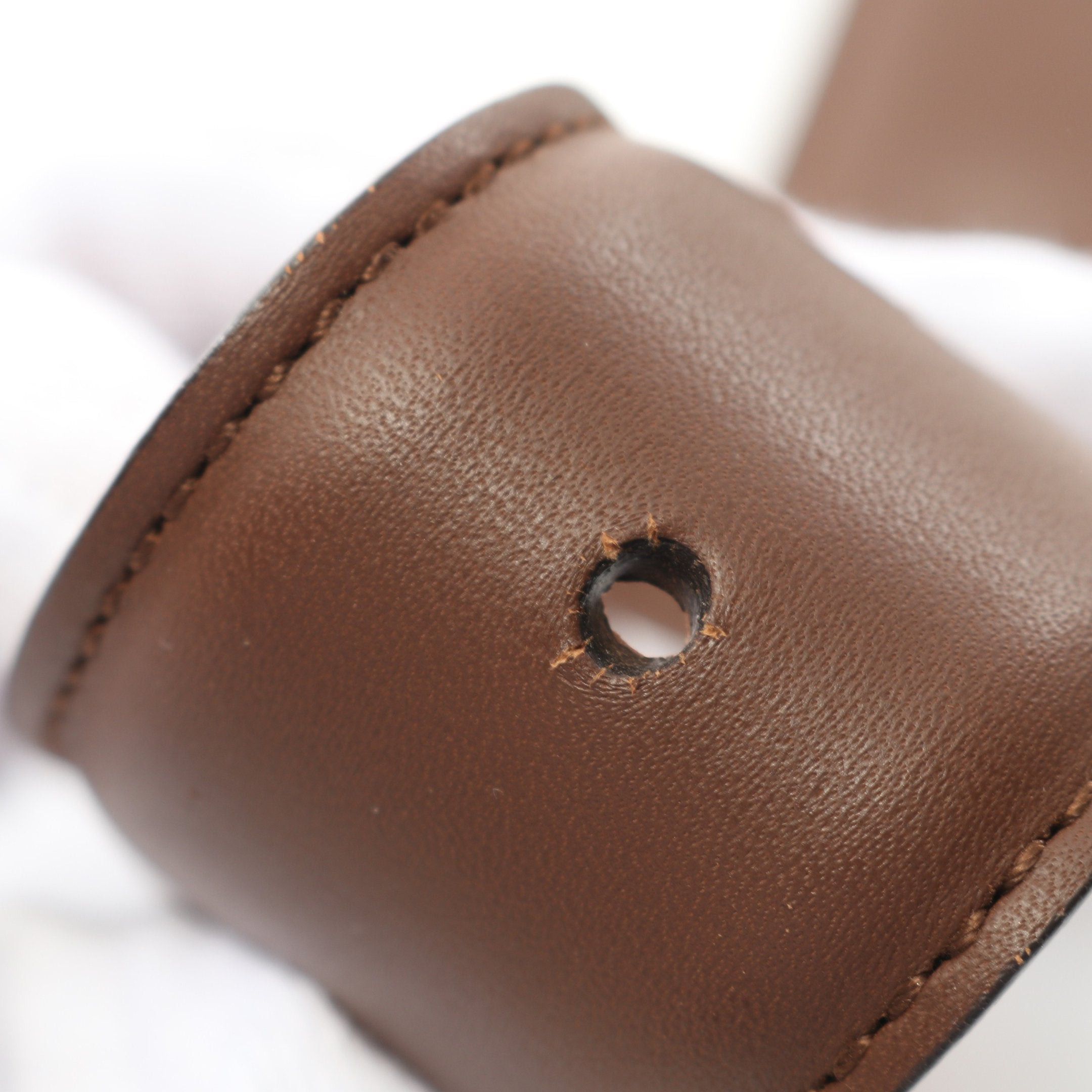 Gucci Gucci Interlocking G Belt Leather Brown Gold Hardware Size ONE SIZE - 9 Thumbnail