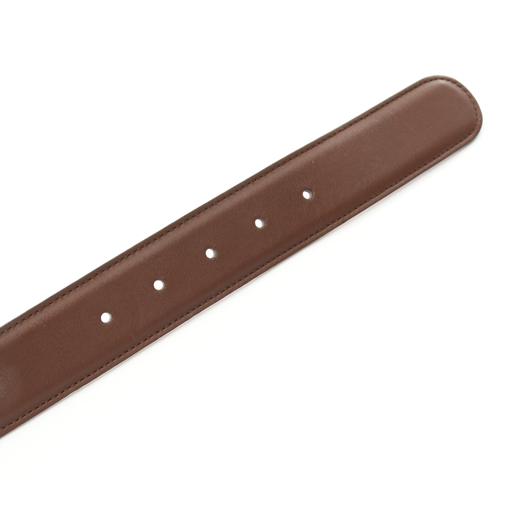 Gucci Gucci Interlocking G Belt Leather Brown Gold Hardware Size ONE SIZE - 3 Thumbnail