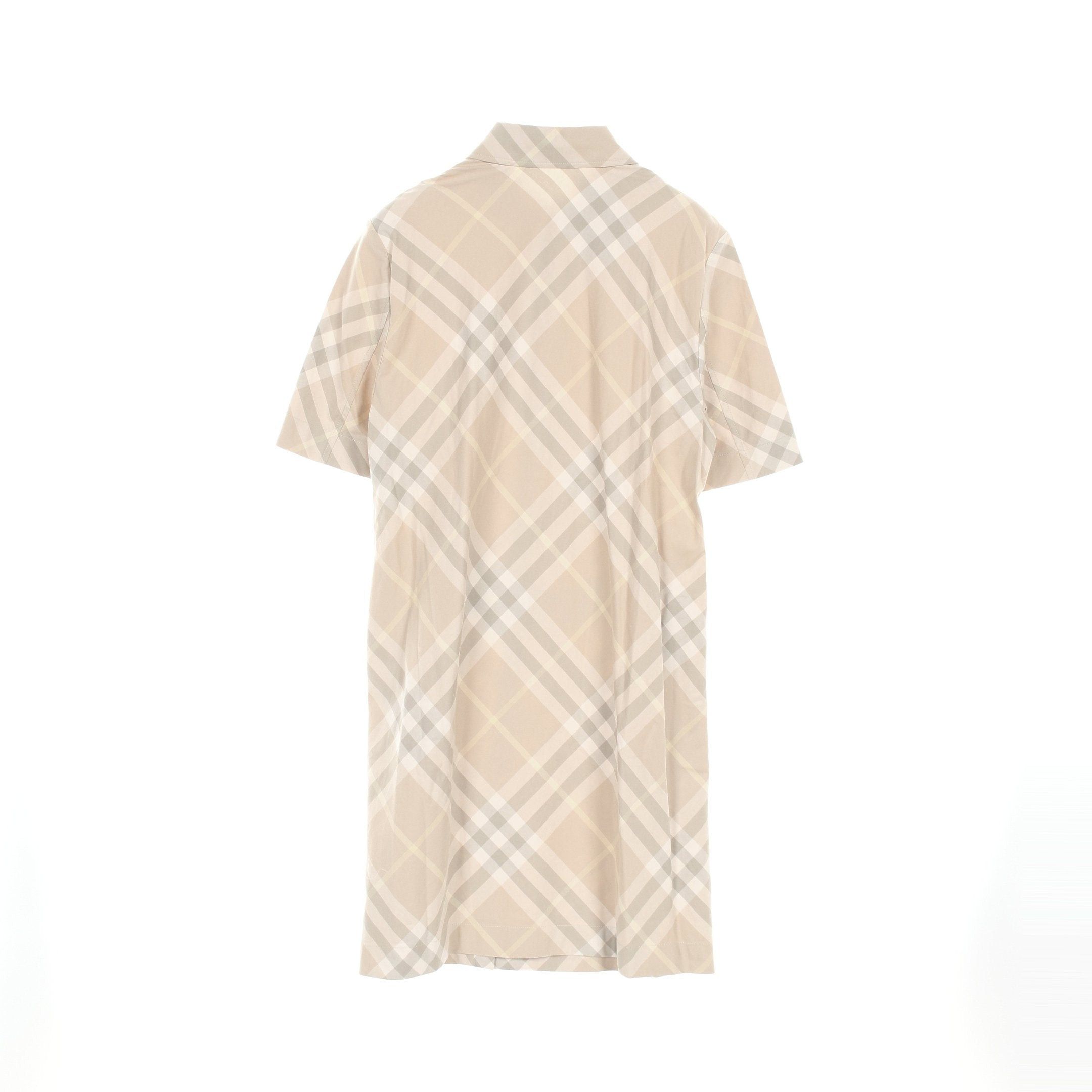 Burberry Burberry Nova Check Shirt Dress Cotton Beige Multicolor Size ONE SIZE - 2 Thumbnail
