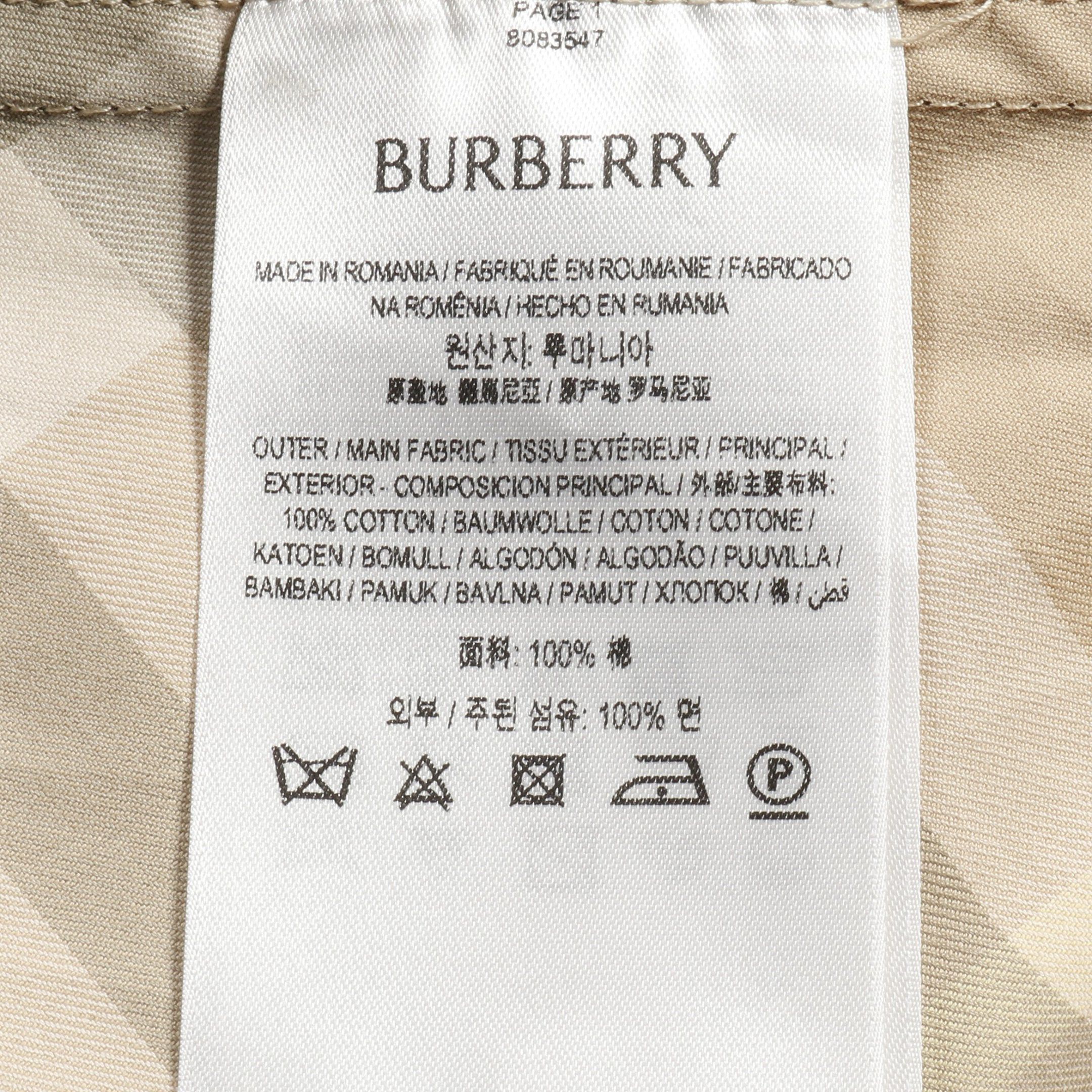 Burberry Burberry Nova Check Shirt Dress Cotton Beige Multicolor Size ONE SIZE - 4 Thumbnail