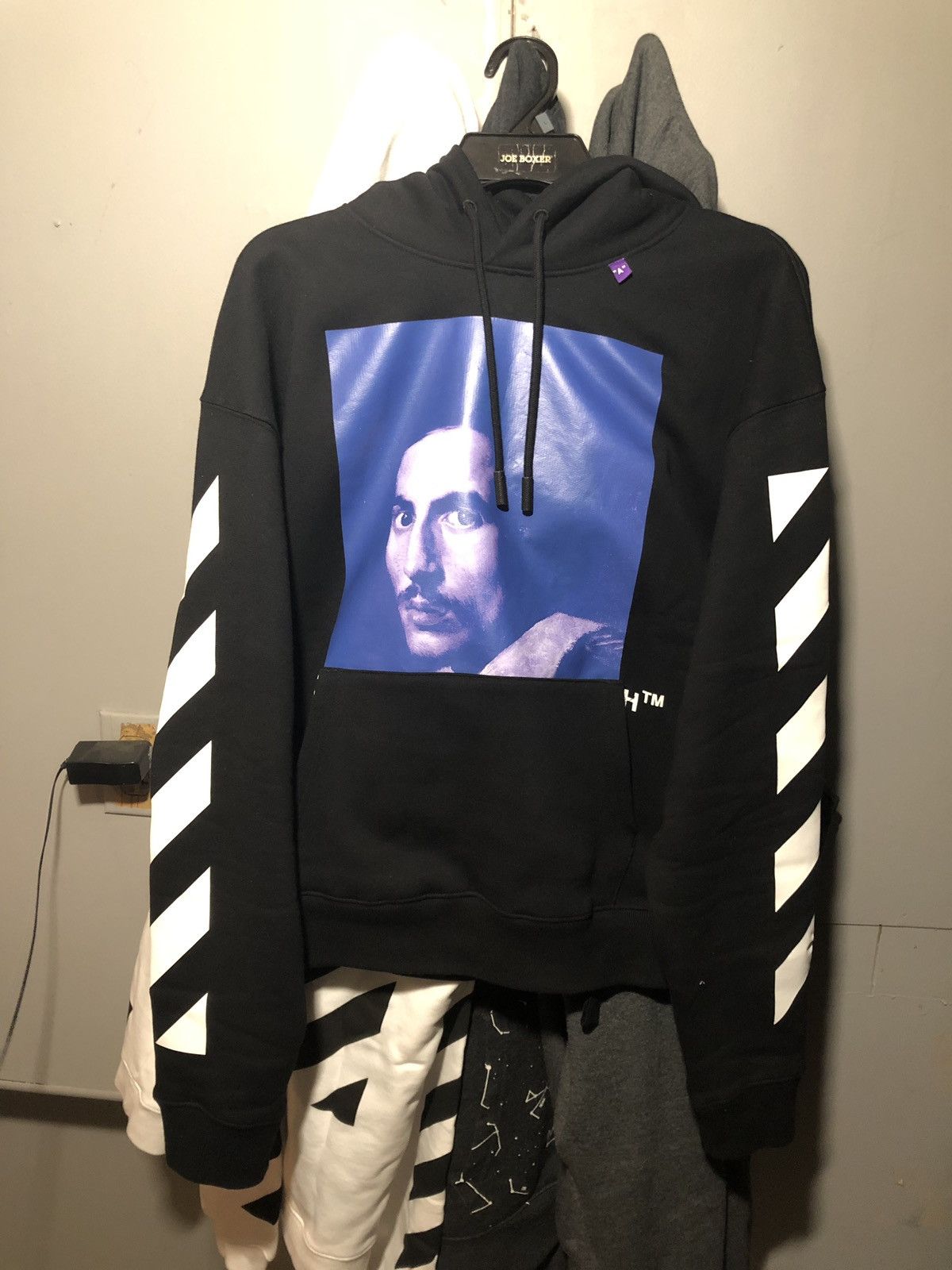 Off-White Black Diagonal Bernini Over Hoodie Grailed