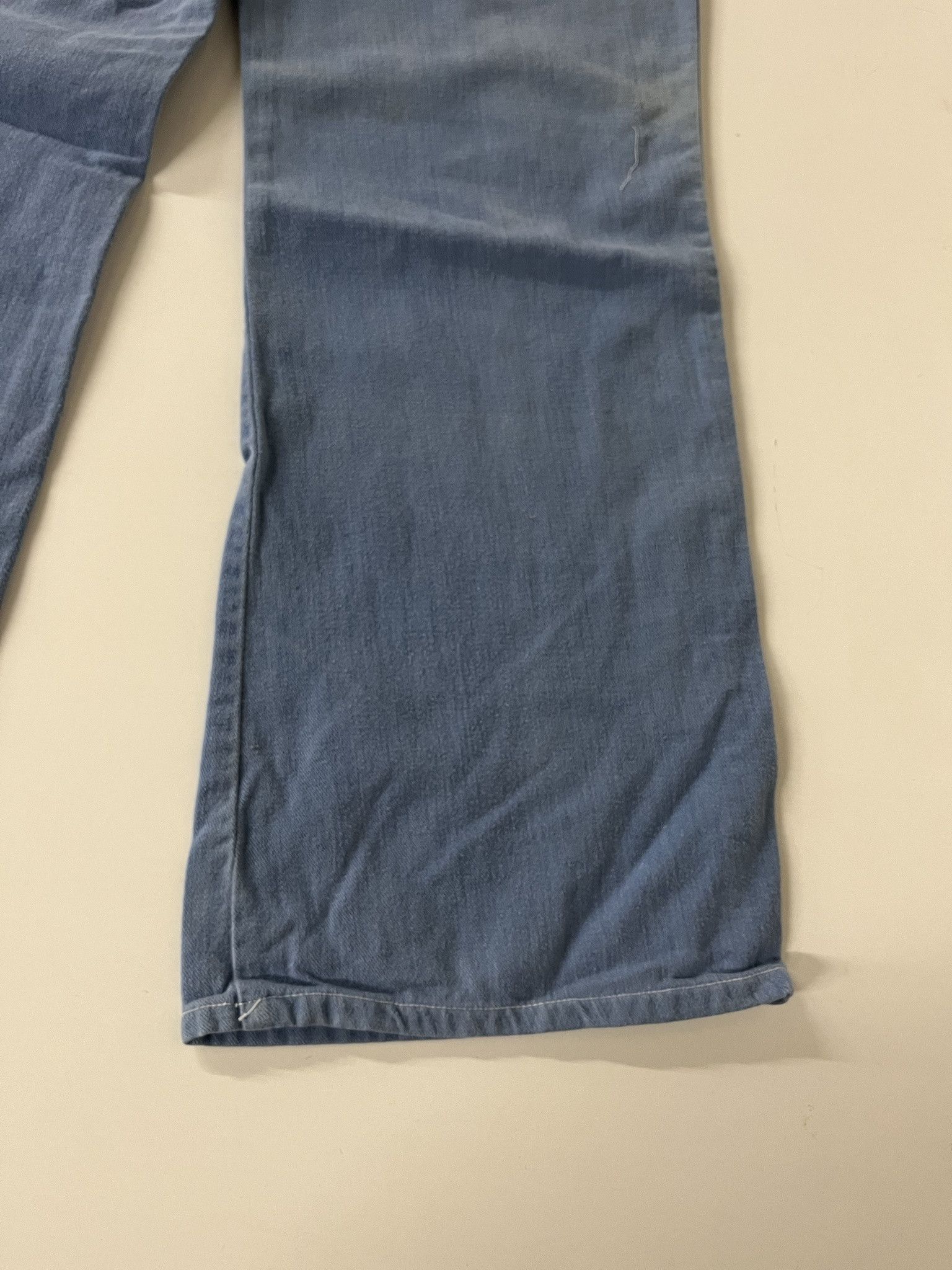 Levi's Vintage 1970s Flare Blue Denim Size US 30 / EU 46 - 8 Thumbnail
