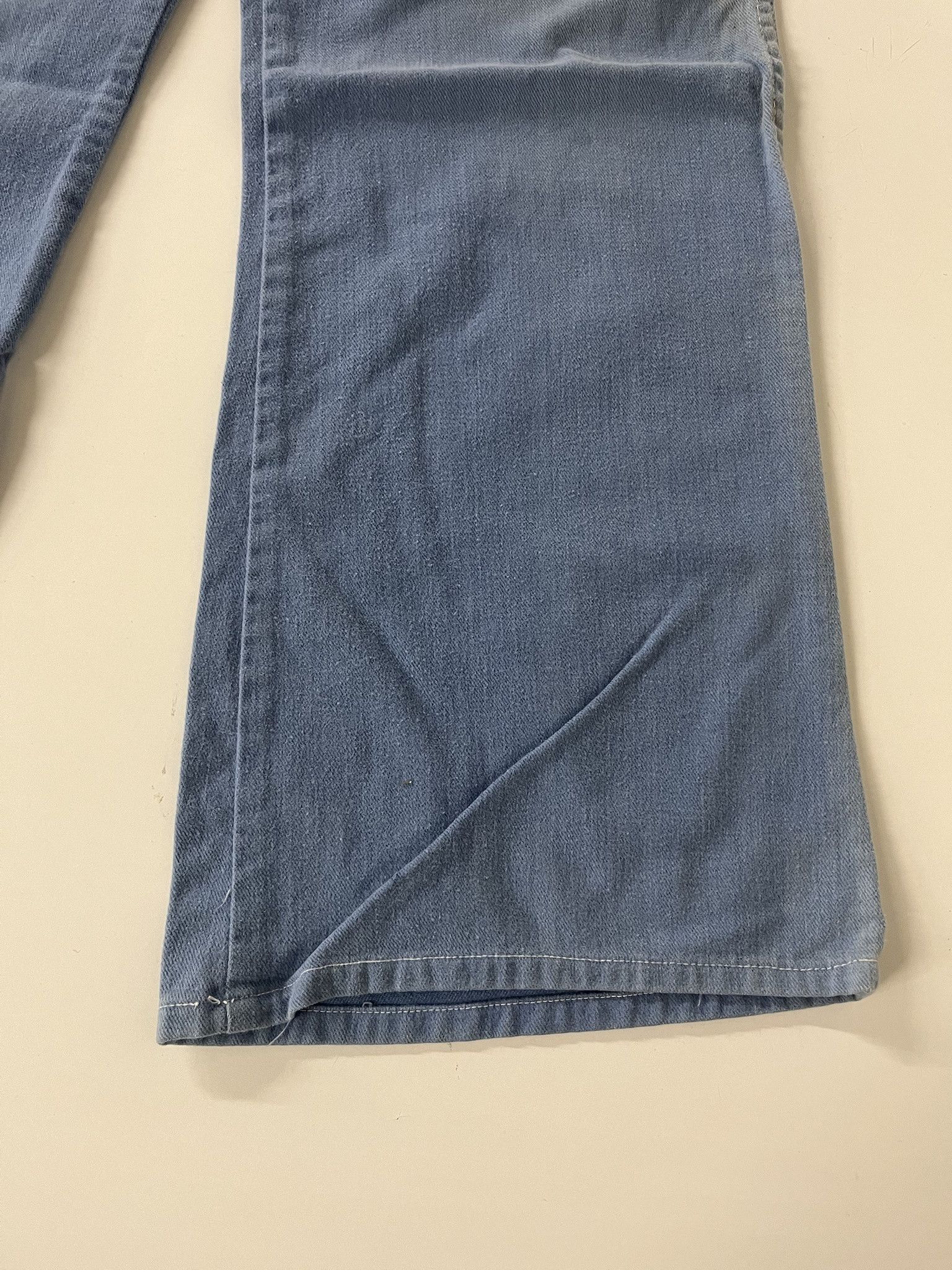 Levi's Vintage 1970s Flare Blue Denim Size US 30 / EU 46 - 4 Thumbnail