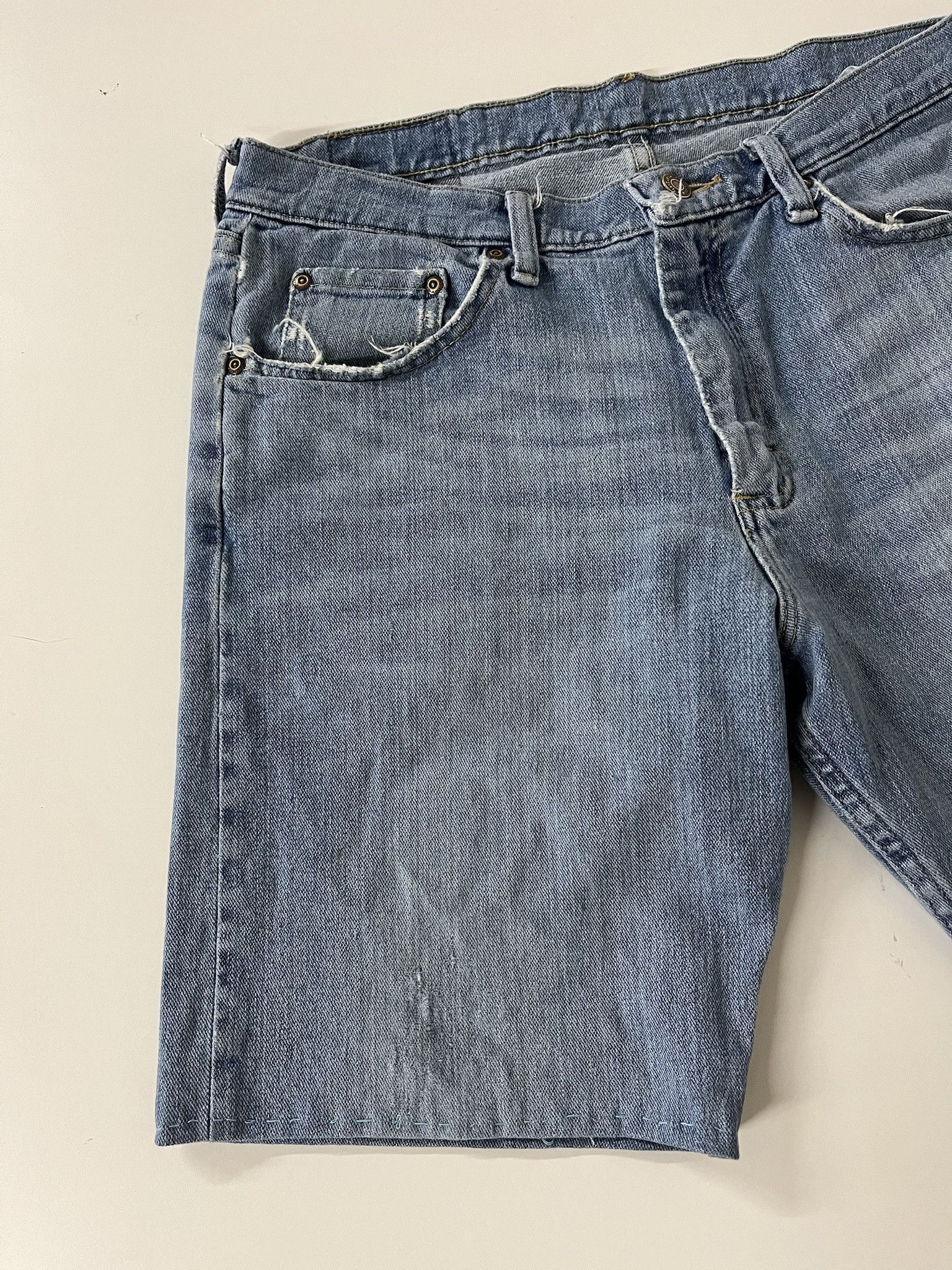 Levi's × Wrangler Vintage 1990s Jean Shorts Wrangler Jorts Size 34 Size US 34 / EU 50 - 2 Thumbnail