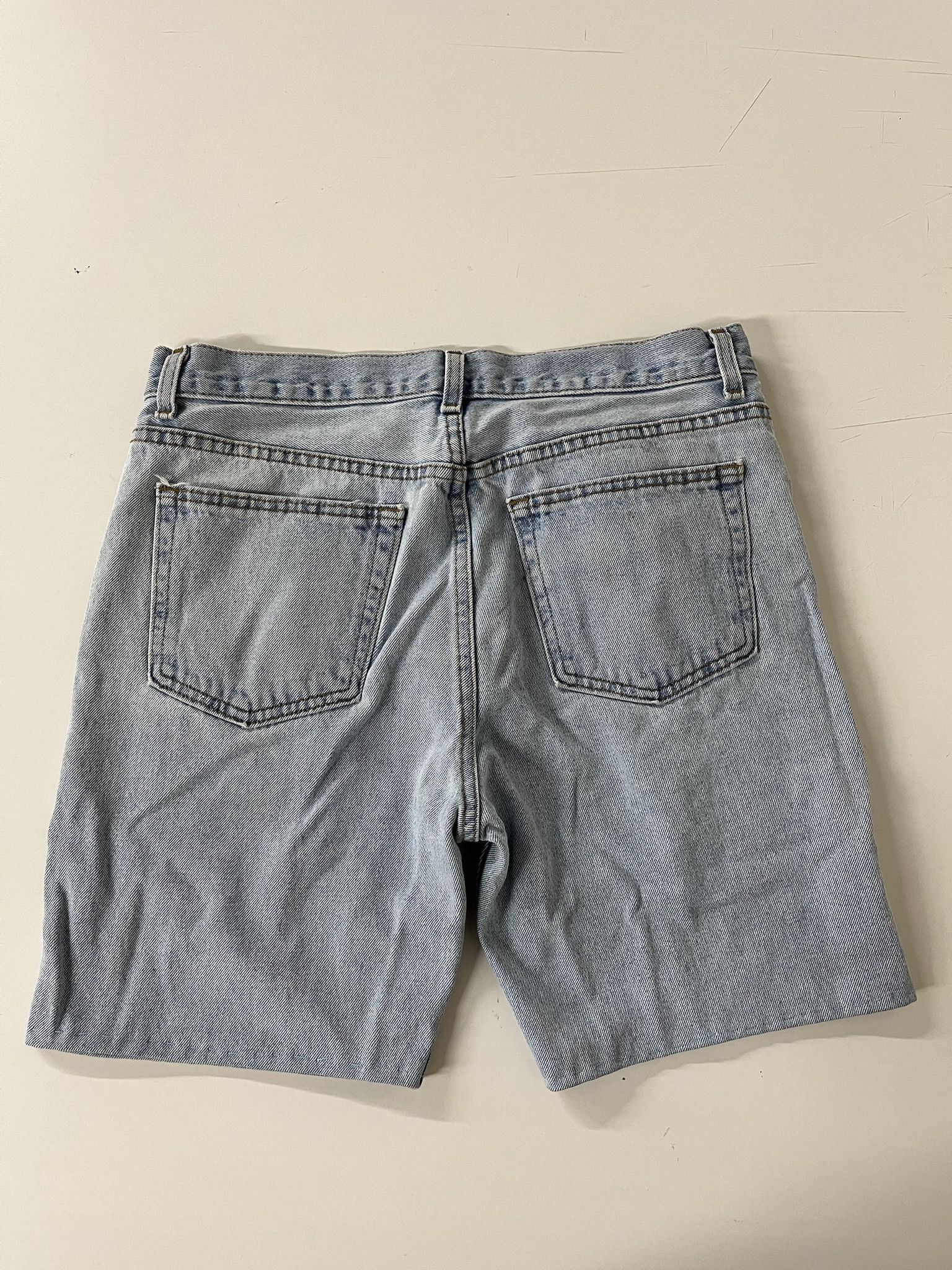 Levi's × Wrangler Vintage Jean Shorts 1990s Light Wash Jorts Size 35 Size US 35 - 5 Thumbnail