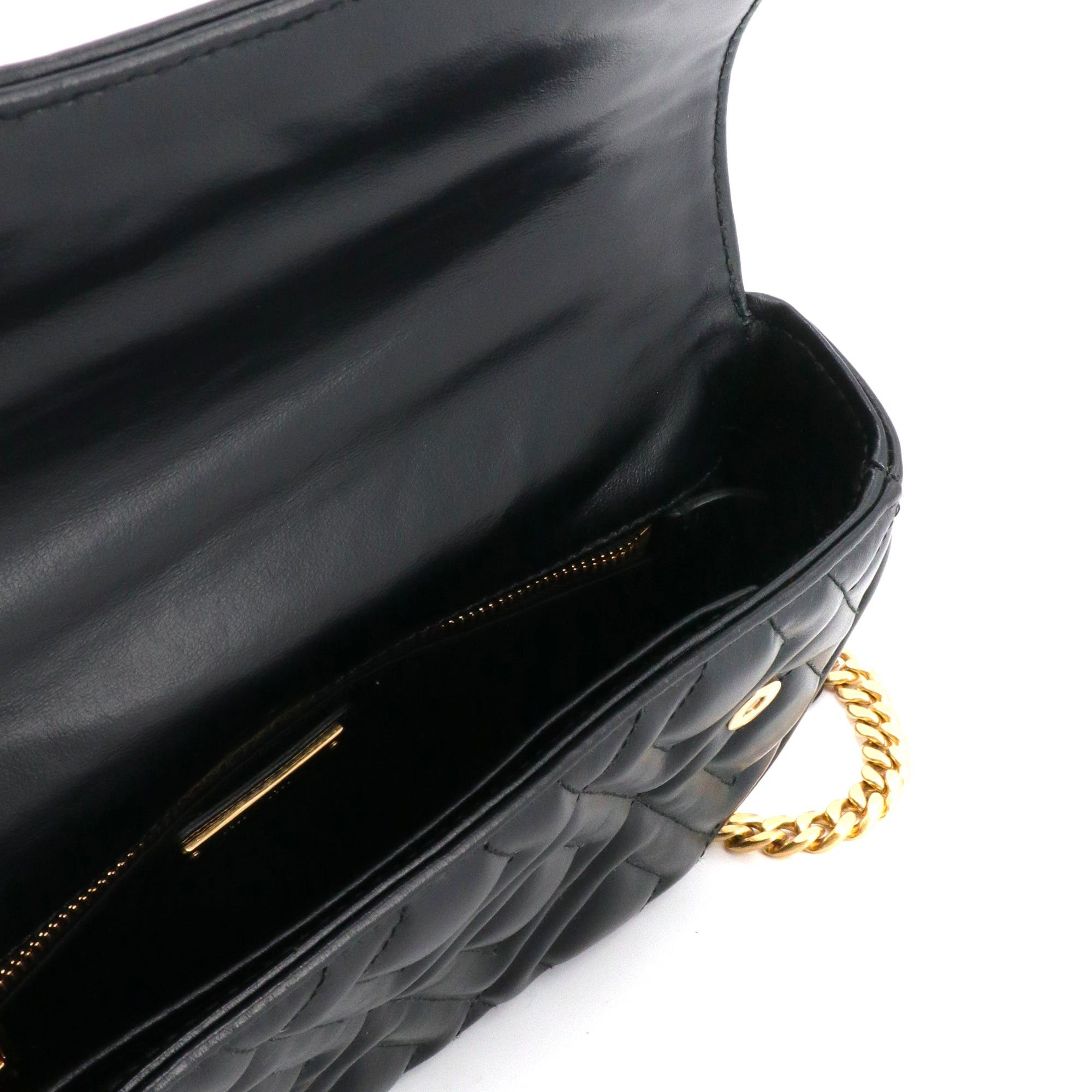 Miu Miu MIU MIU - Miu Miu shoulder bag in black quilted nappa leather Size ONE SIZE - 7 Thumbnail