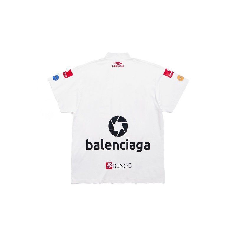 Balenciaga Top League T-Shirt Oversized in White Size US XL / EU 56 / 4 - 2 Thumbnail