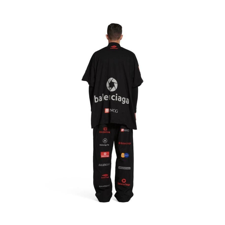 Balenciaga Top League T-Shirt Oversized in Black Size US XS / EU 42 / 0 - 4 Thumbnail