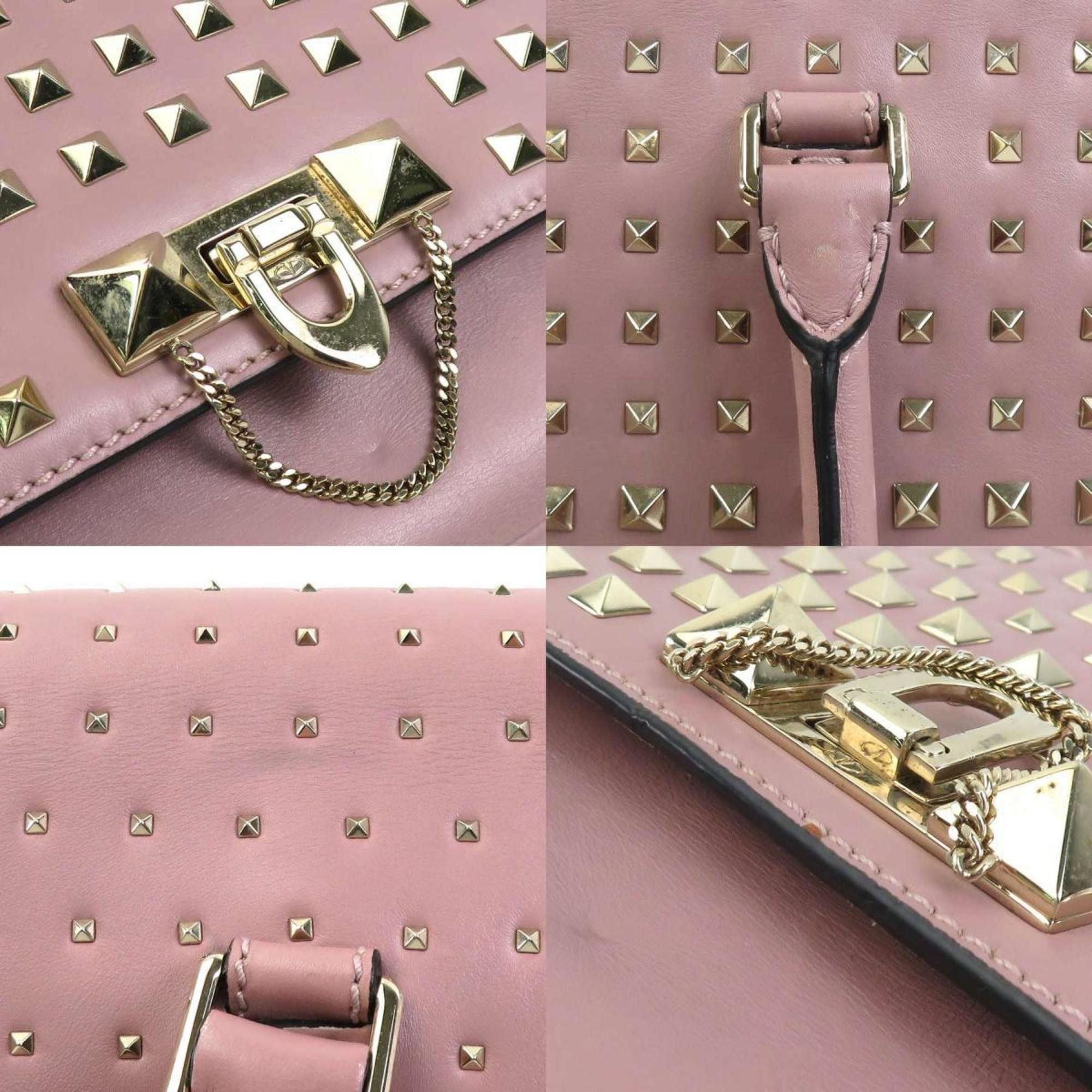 Valentino Valentino Garavani handbag shoulder bag leather pink ladies h31003a Size ONE SIZE - 4 Thumbnail