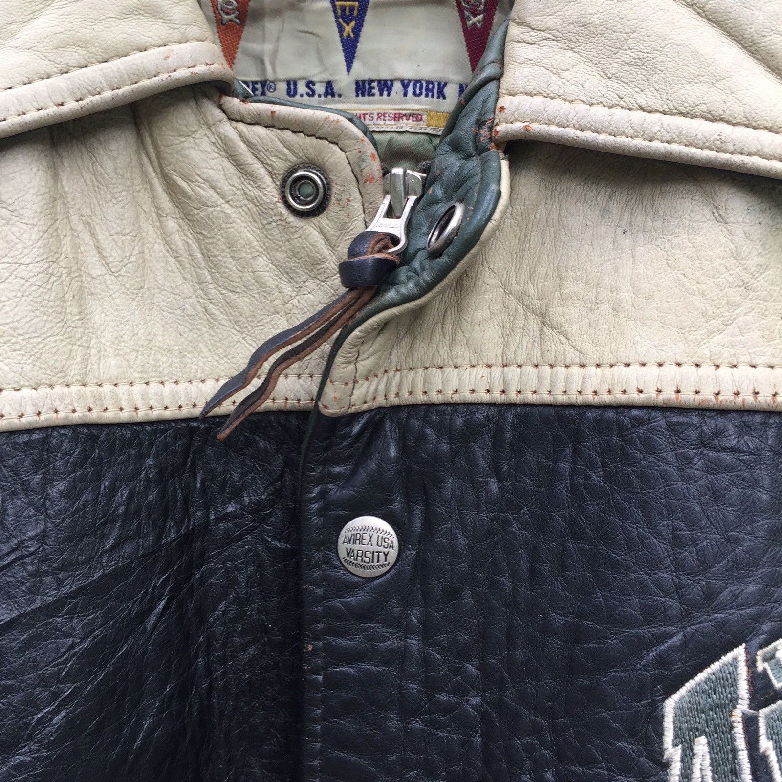 Avirex Vintage NYC Varsity Embroidered Letterman Avirex Jacket Size US M / EU 48-50 / 2 - 9 Thumbnail