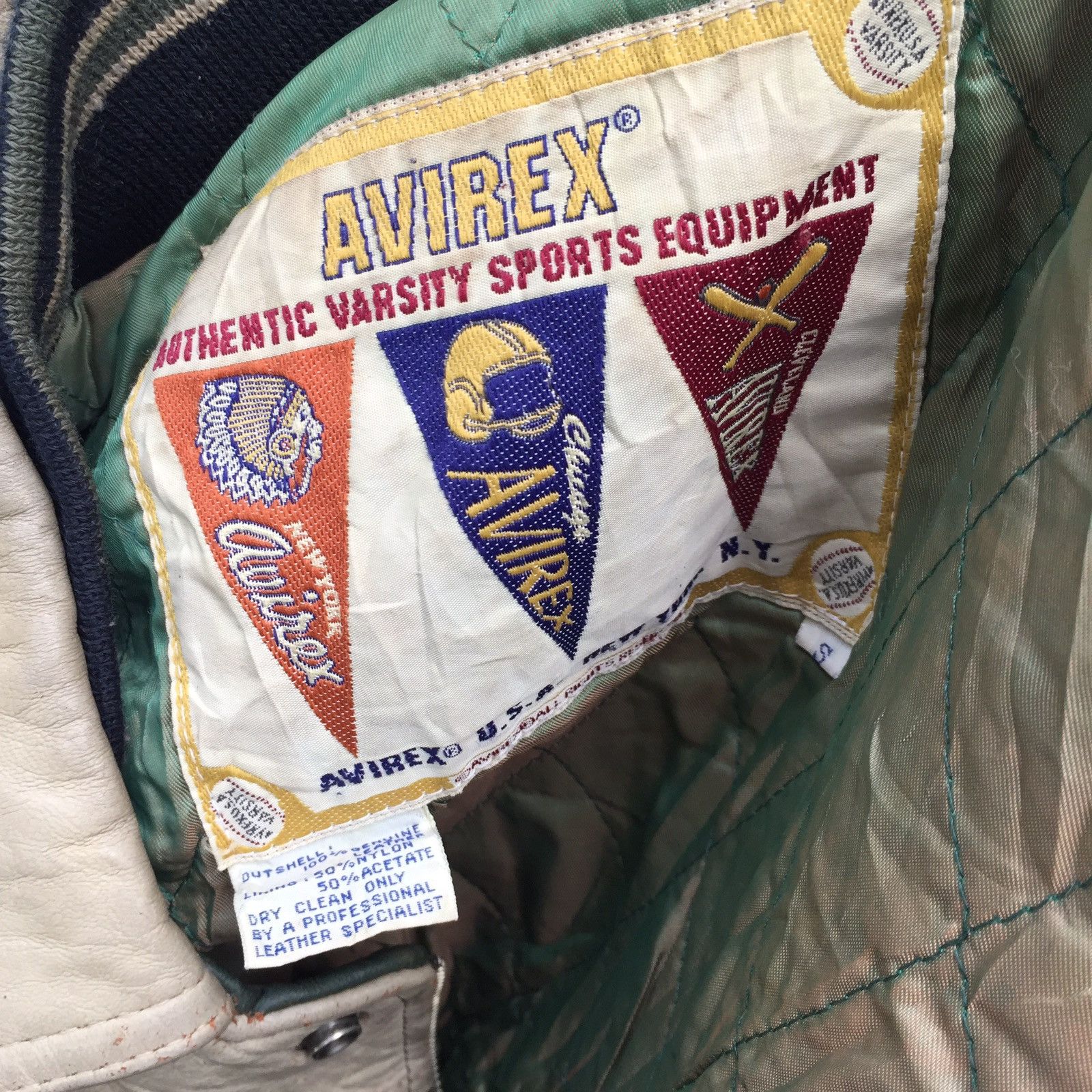 Avirex Vintage NYC Varsity Embroidered Letterman Avirex Jacket Size US M / EU 48-50 / 2 - 11 Thumbnail