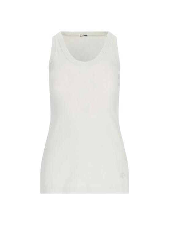 Jil Sander JIL SANDER Women Tops J40FV0106 JTN356 961 White Size M / US 6-8 / IT 42-44 - 7 Thumbnail