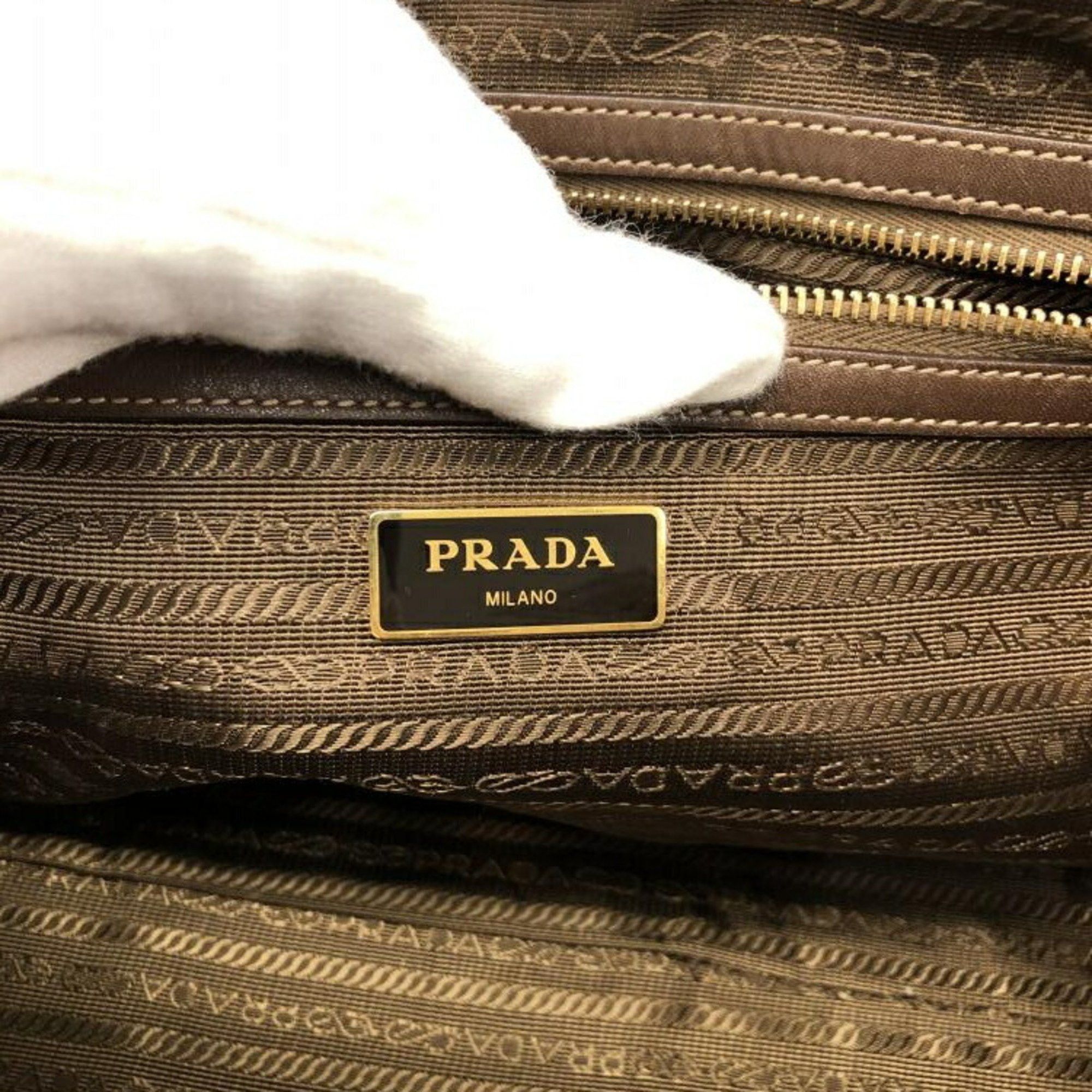 Prada Prada Logo Jacquard tote Size ONE SIZE - 7 Thumbnail