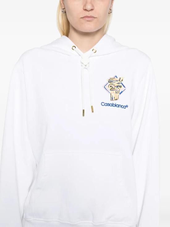 Casablanca CASABLANCA Women Hoodies WPS25JTP29401 WHITE Size M / US 6-8 / IT 42-44 - 5 Thumbnail