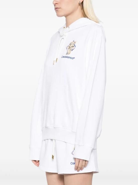 Casablanca CASABLANCA Women Hoodies WPS25JTP29401 WHITE Size M / US 6-8 / IT 42-44 - 3 Thumbnail