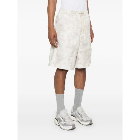Maison Kitsune MAISON KITSUNE Men Shorts OM01410WW9051 SMPRI WHITE Size US 33 - 3 Thumbnail