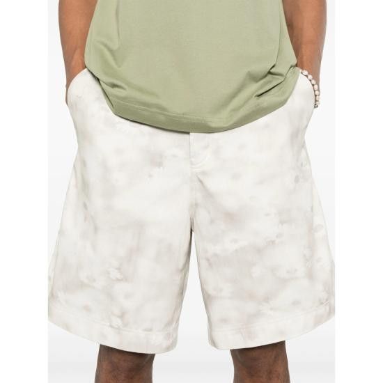 Maison Kitsune MAISON KITSUNE Men Shorts OM01410WW9051 SMPRI WHITE Size US 33 - 2 Thumbnail