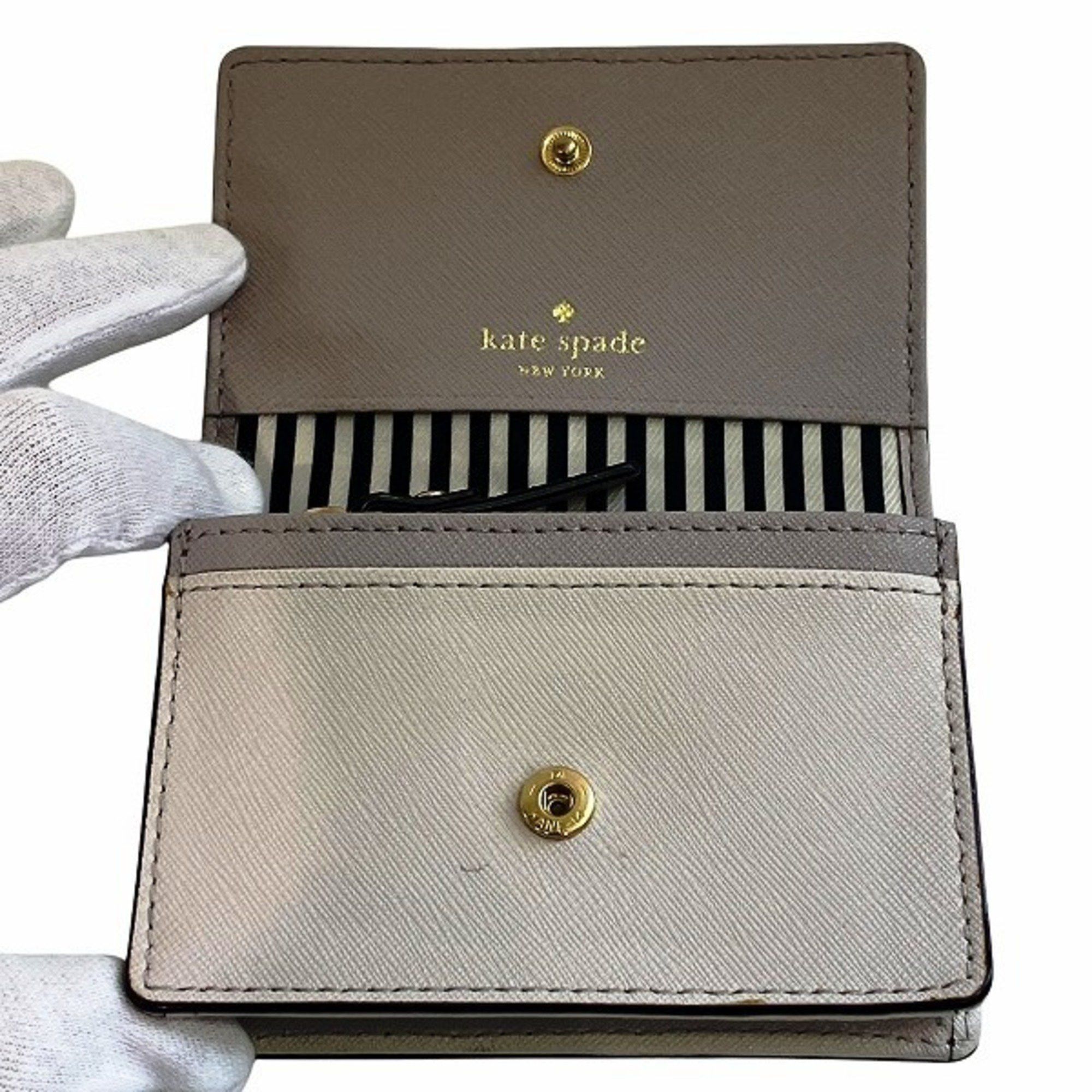 Kate Spade Kate Spade Ivory Leather Wallet/Coin Case Women's Wallet Size ONE SIZE - 3 Thumbnail