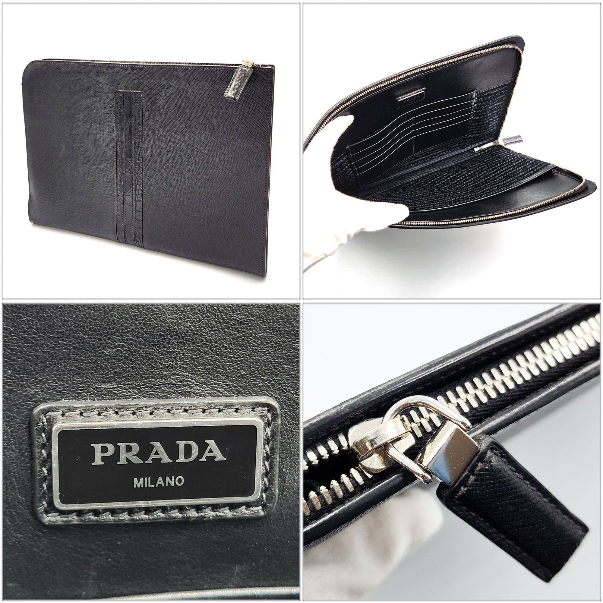 Prada Prada Saffiano clutch Size ONE SIZE - 10 Thumbnail