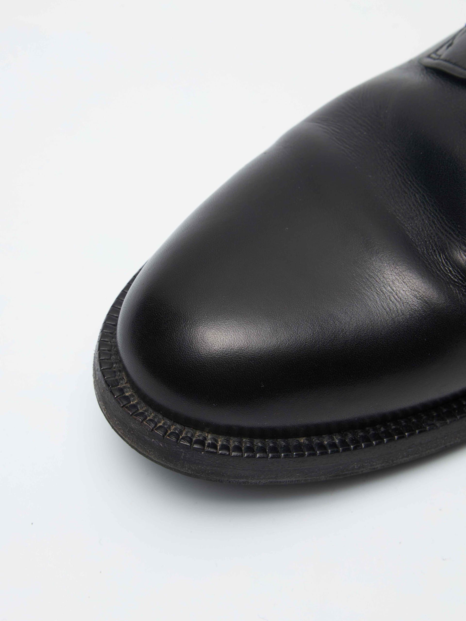 Celine Black Laced Leather Boots Size US 8.5 / EU 41-42 - 5 Thumbnail