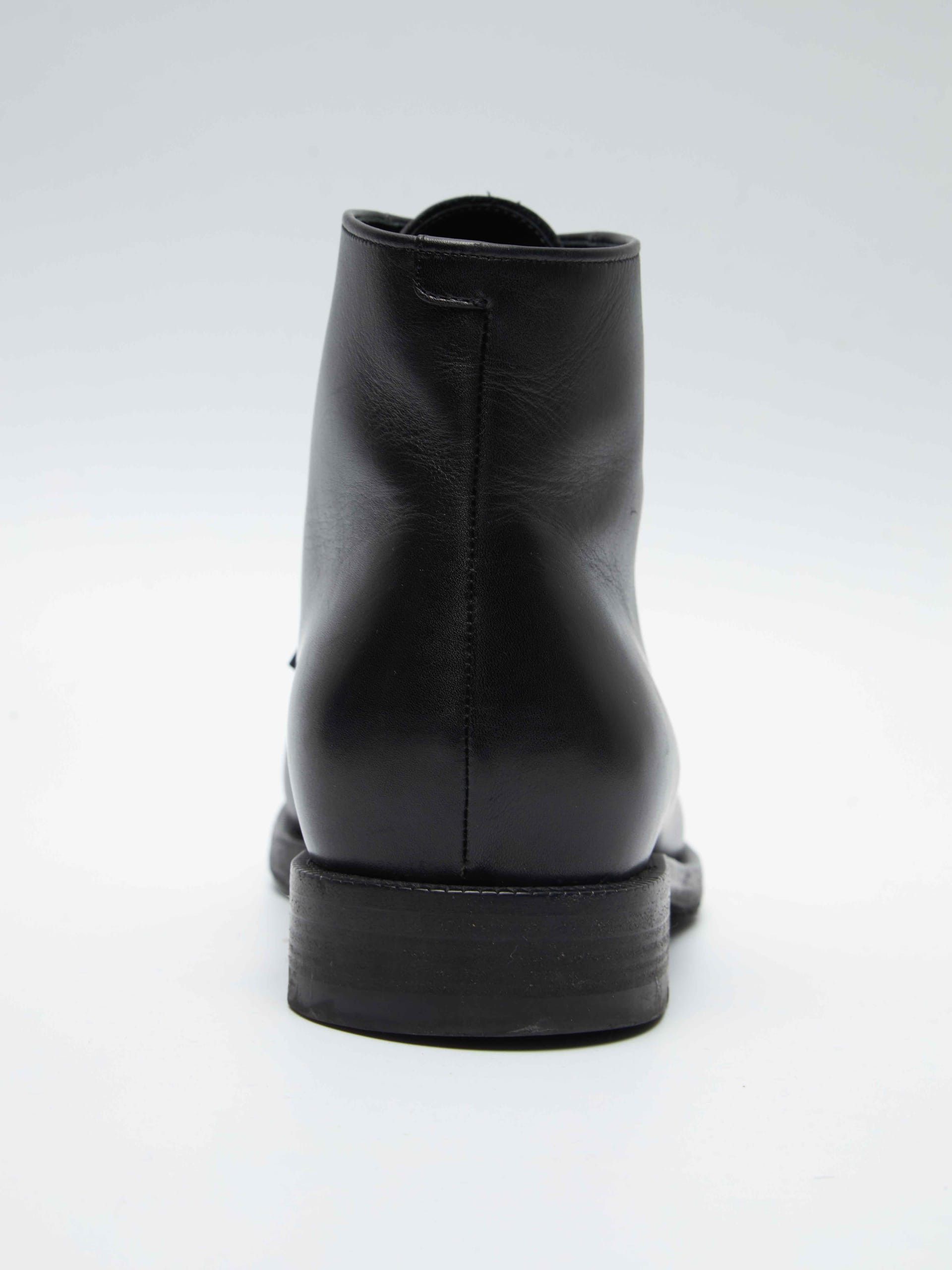Celine Black Laced Leather Boots Size US 8.5 / EU 41-42 - 7 Thumbnail
