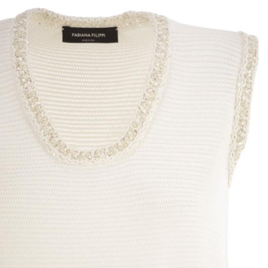 Fabiana Filippi FABIANA FILIPPI Women Mid Skirts ABD275F637 WHITE Size M / US 6-8 / IT 42-44 - 4 Thumbnail