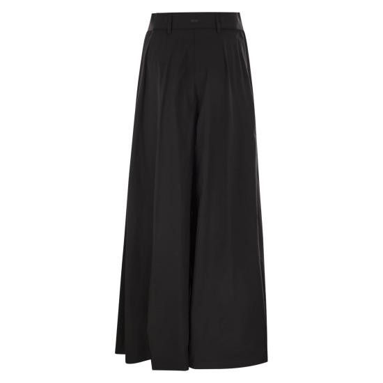 Herno HERNO Women Straight Pants PT000110D BLACK Size 30" / US 8 / IT 44 - 2 Thumbnail