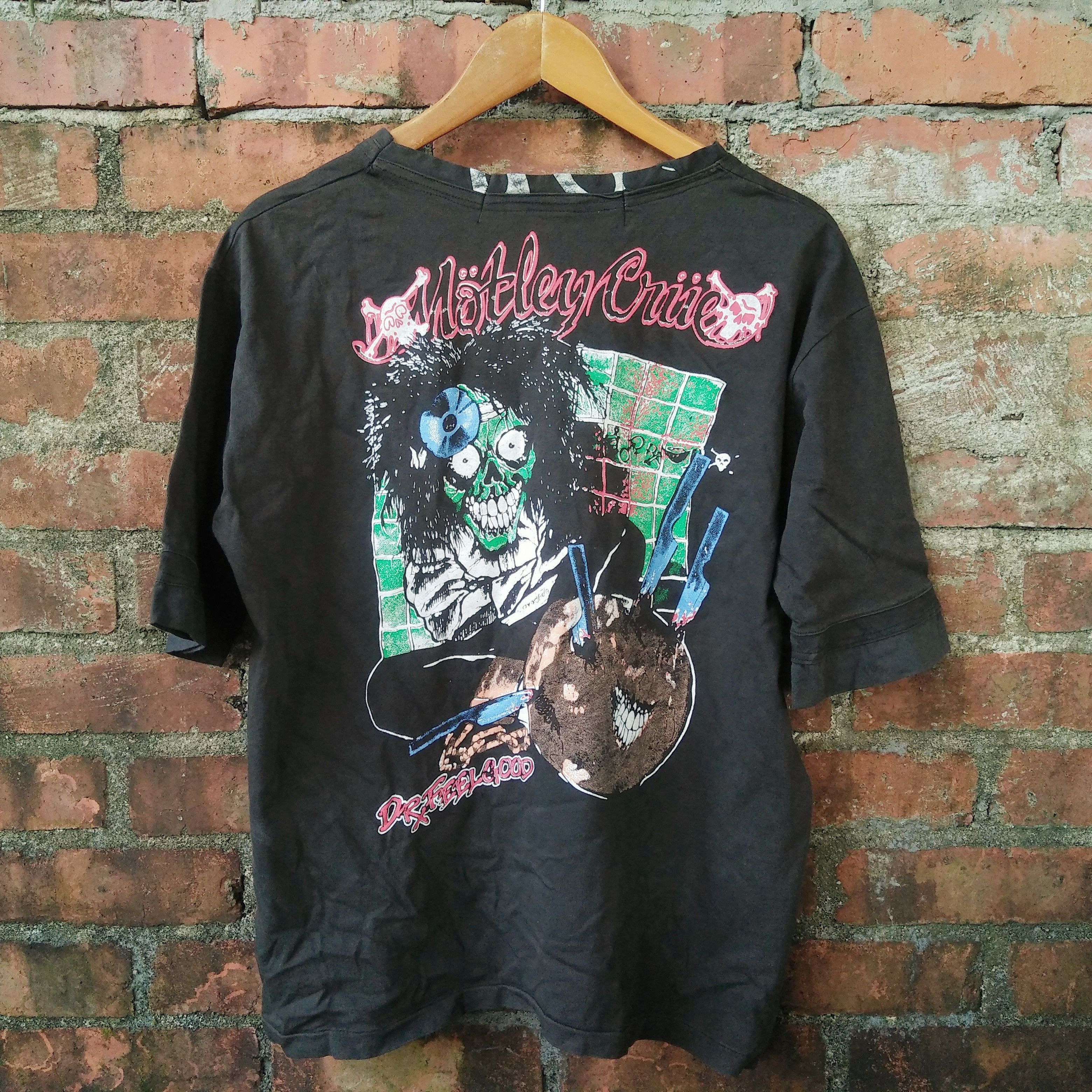 Band Tees × Custom × Vintage Vintage 90s Kiss Unholy x Motley Crue 