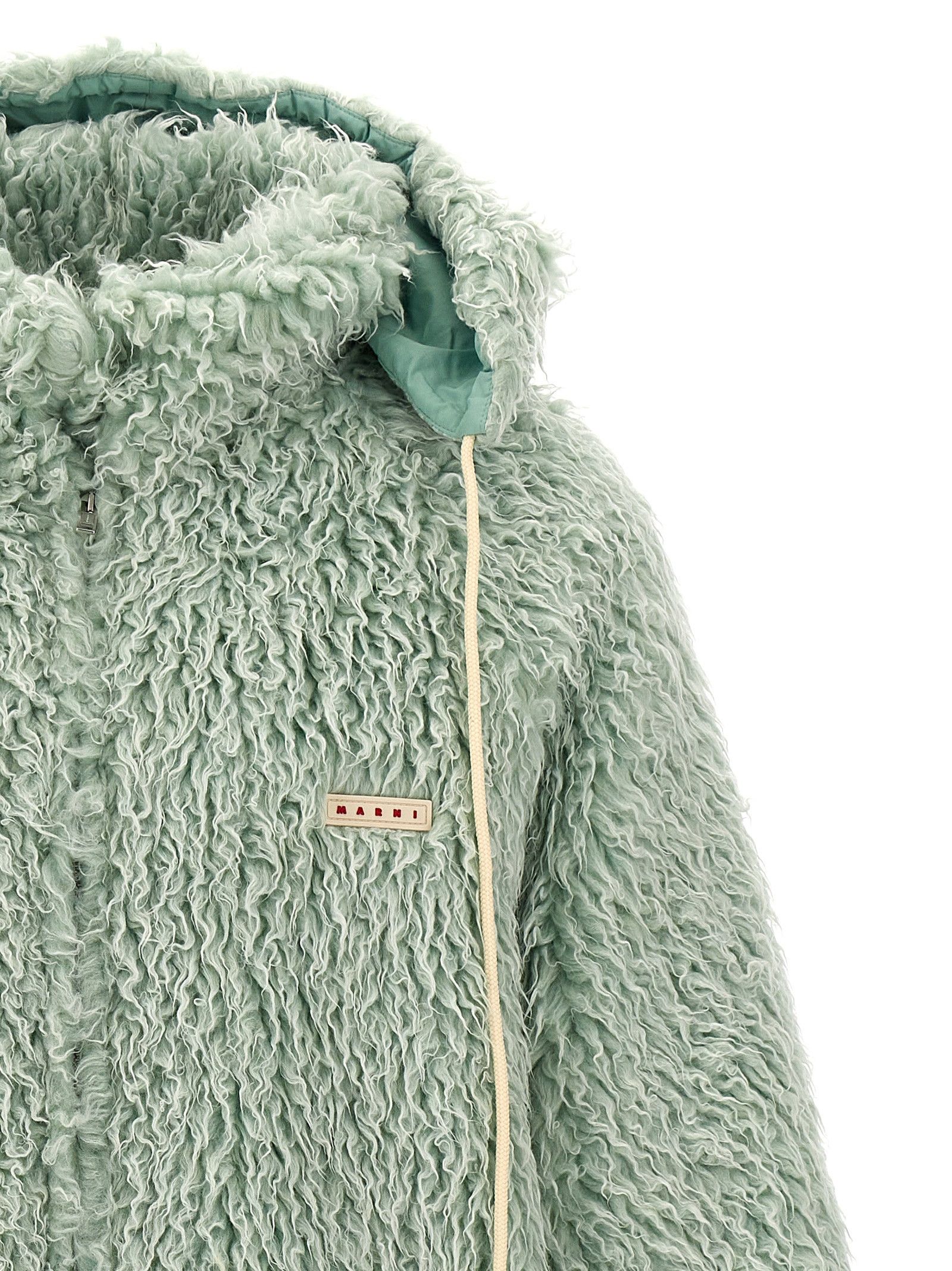 Marni 'Long Pile Shaggy' Hooded Jacket Size US M / EU 48-50 / 2 - 3 Thumbnail