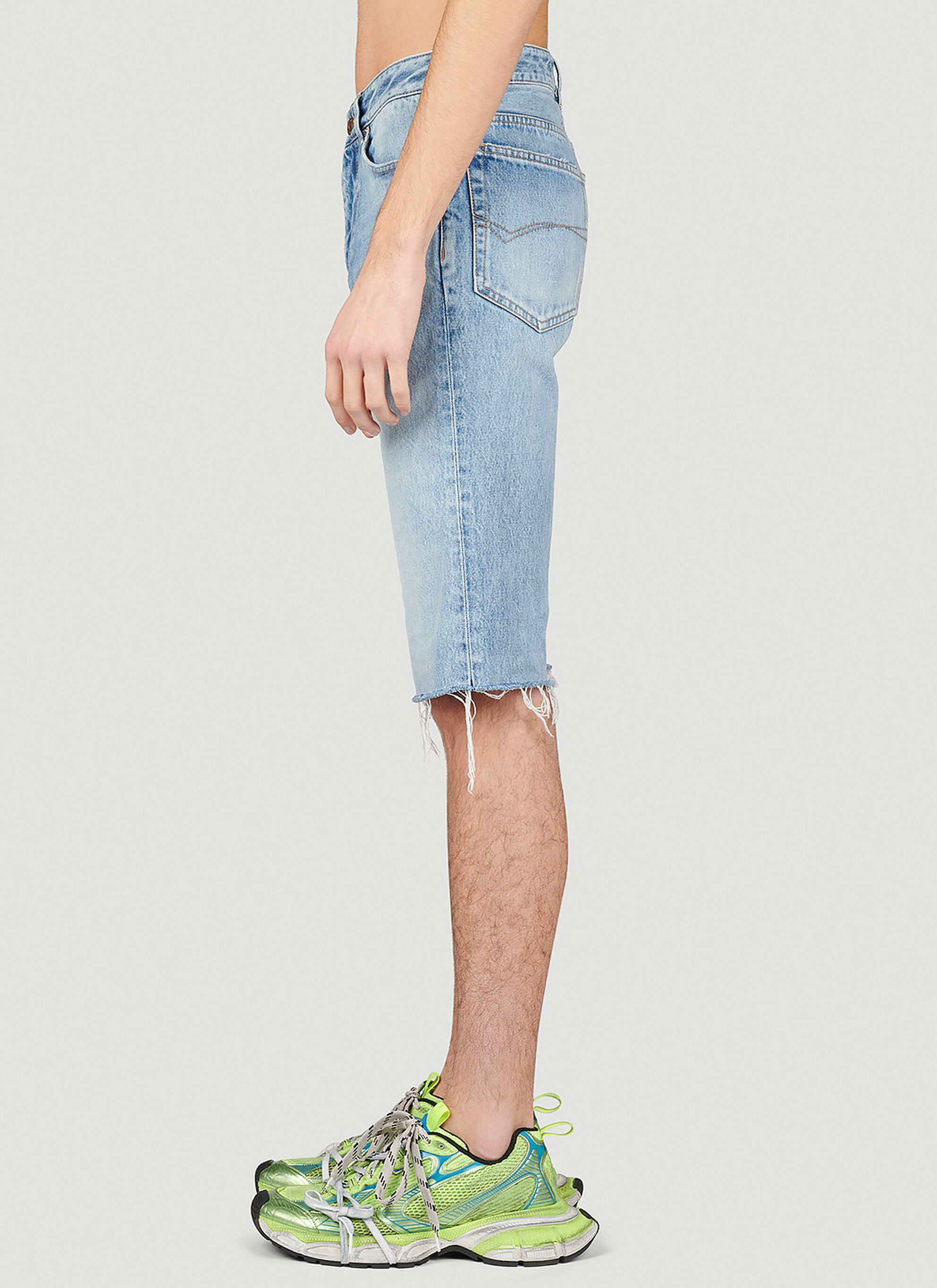 Balenciaga Slim Fit Denim Shorts in blue Size US 28 / EU 44 - 2 Thumbnail