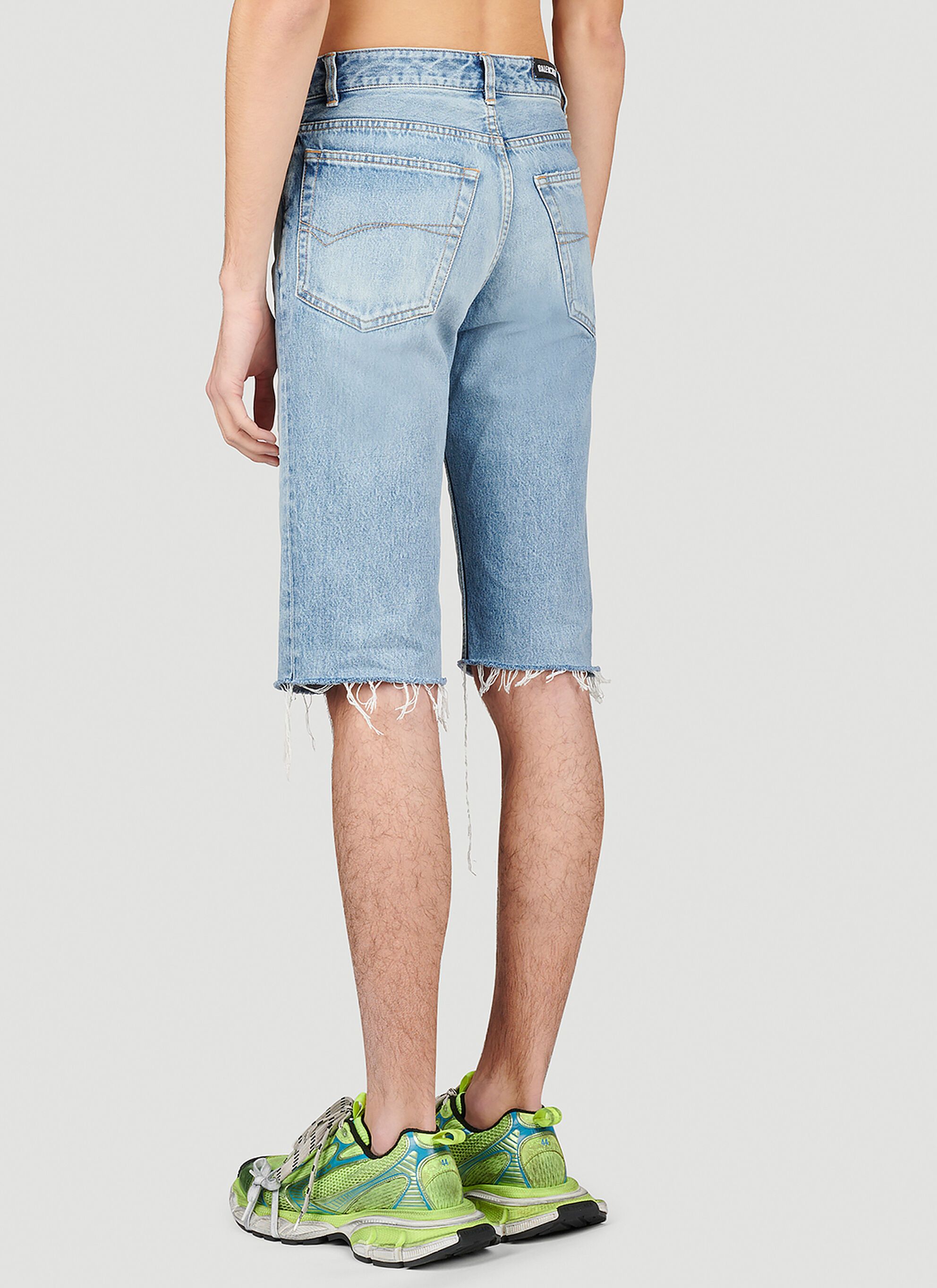 Balenciaga Slim Fit Denim Shorts in blue Size US 28 / EU 44 - 3 Thumbnail