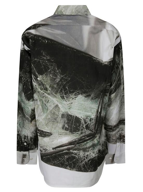Mowalola MOWALOLA Women Shirts MOSS24SR01906373 0373 GREEN Size M / US 6-8 / IT 42-44 - 2 Thumbnail