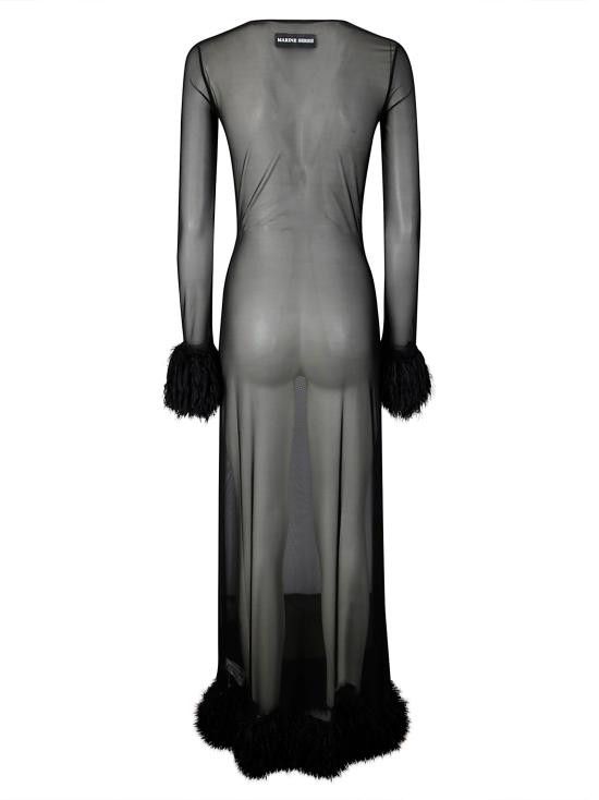 Marine Serre MARINE SERRE Women Long Skirts WDR276A BK99 BLACK Size M / US 6-8 / IT 42-44 - 2 Thumbnail