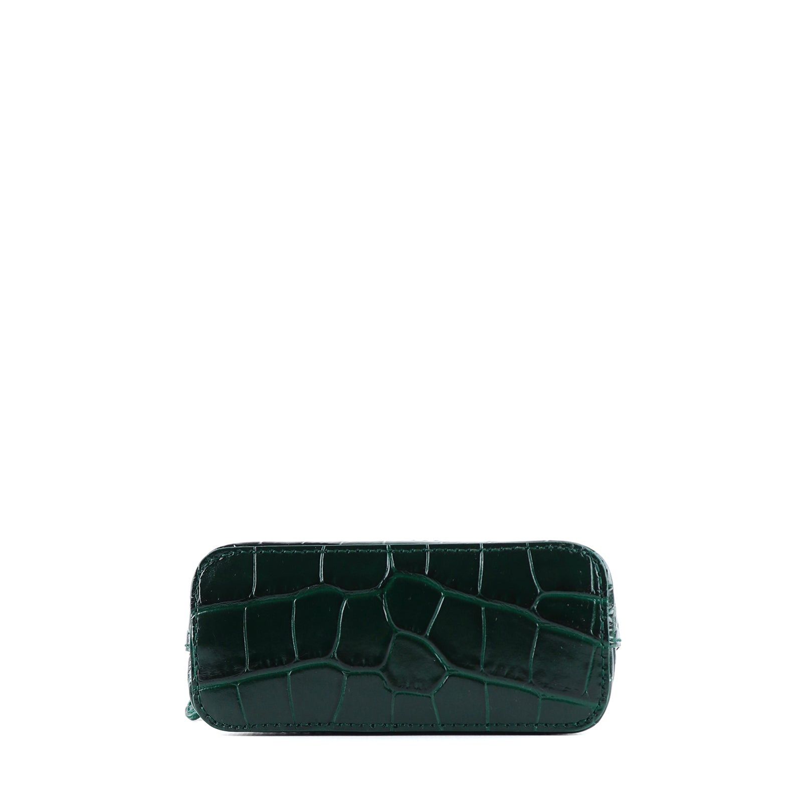 Balenciaga BALENCIAGA - Balenciaga Ville mini shoulder bag in green crocodile-embossed leather Size ONE SIZE - 4 Thumbnail