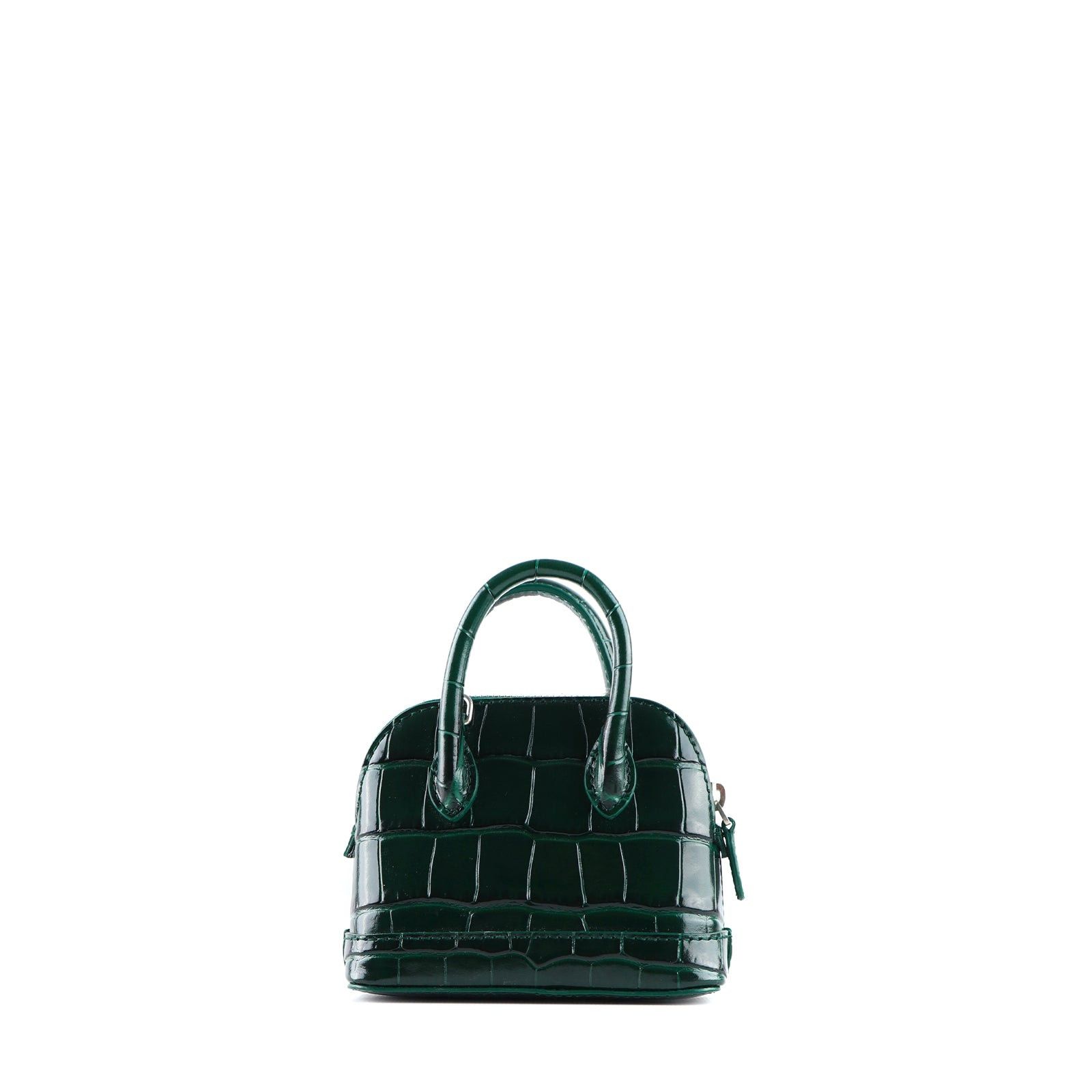Balenciaga BALENCIAGA - Balenciaga Ville mini shoulder bag in green crocodile-embossed leather Size ONE SIZE - 3 Thumbnail