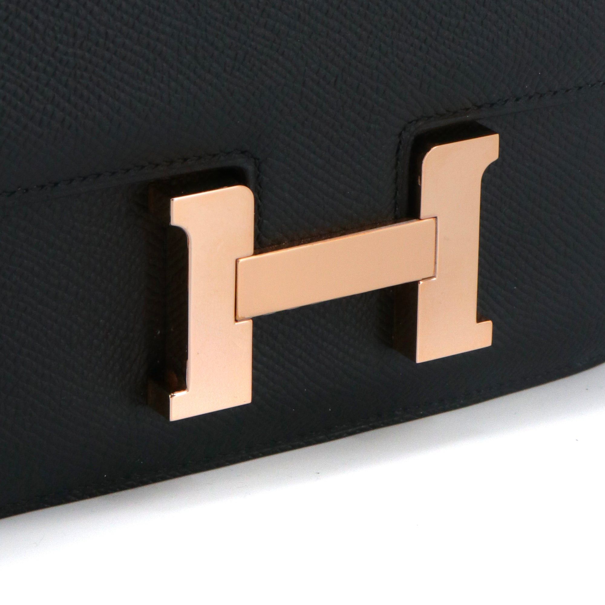 Hermes HERMÈS - Constance 18 Hermès shoulder bag in black epsom leather Size ONE SIZE - 6 Thumbnail