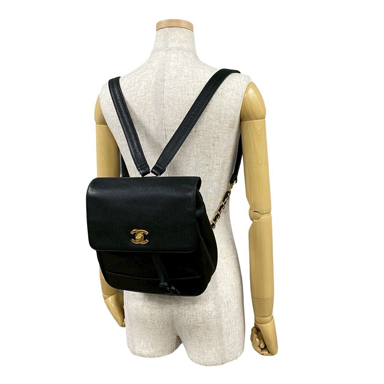 Chanel Chanel Backpack Black Leather Size ONE SIZE - 2 Thumbnail