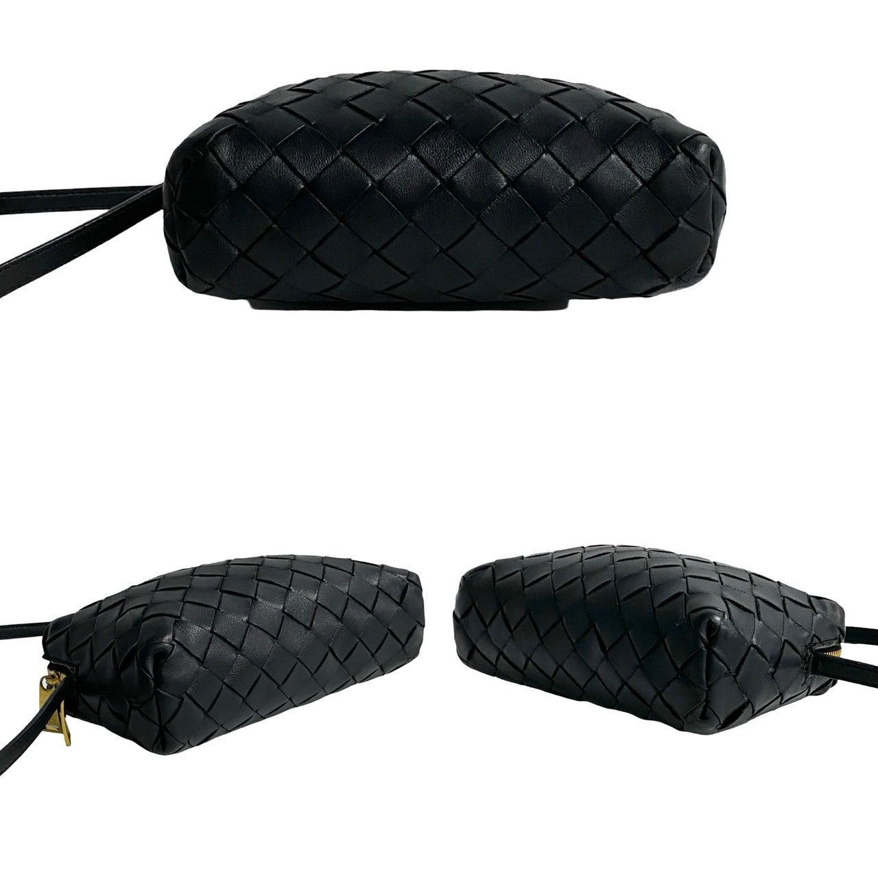 Bottega Veneta Bottega Veneta Shoulder Bag Black Leather Size ONE SIZE - 6 Thumbnail