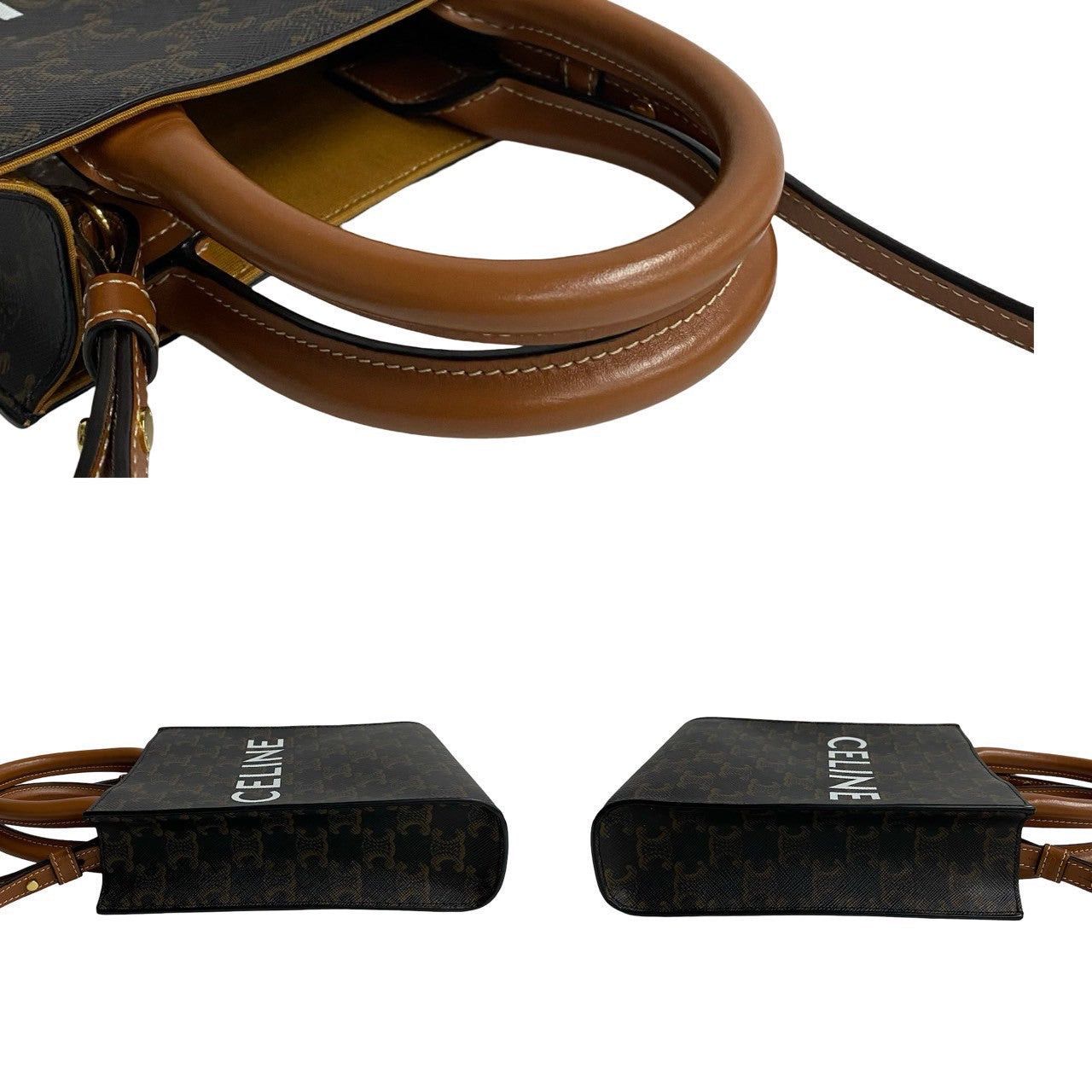 Celine Celine Shoulder Bag Brown Leather Size ONE SIZE - 5 Thumbnail