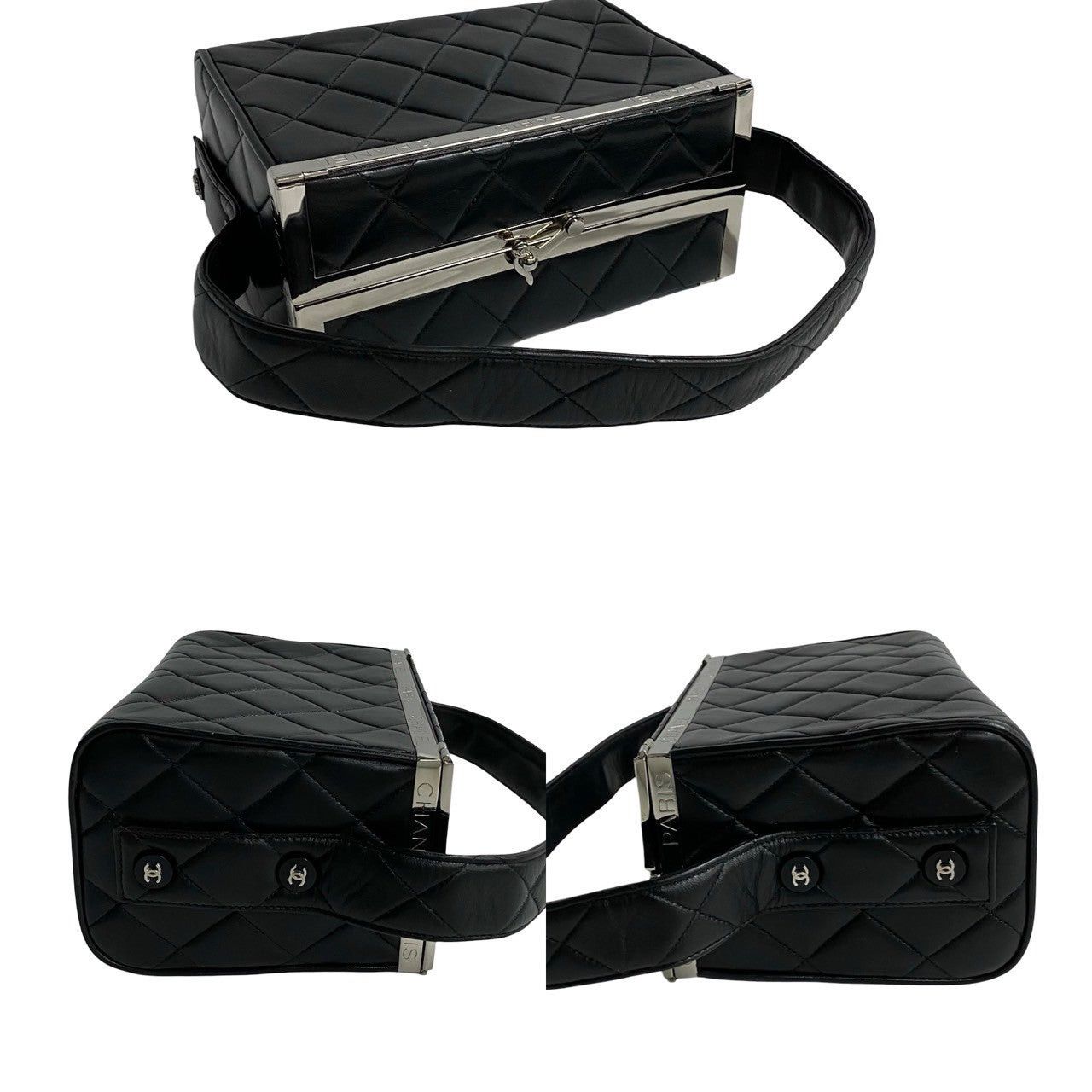 Chanel Chanel Handbag Black Leather Size ONE SIZE - 5 Thumbnail