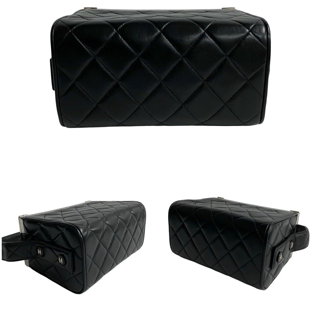 Chanel Chanel Handbag Black Leather Size ONE SIZE - 6 Thumbnail