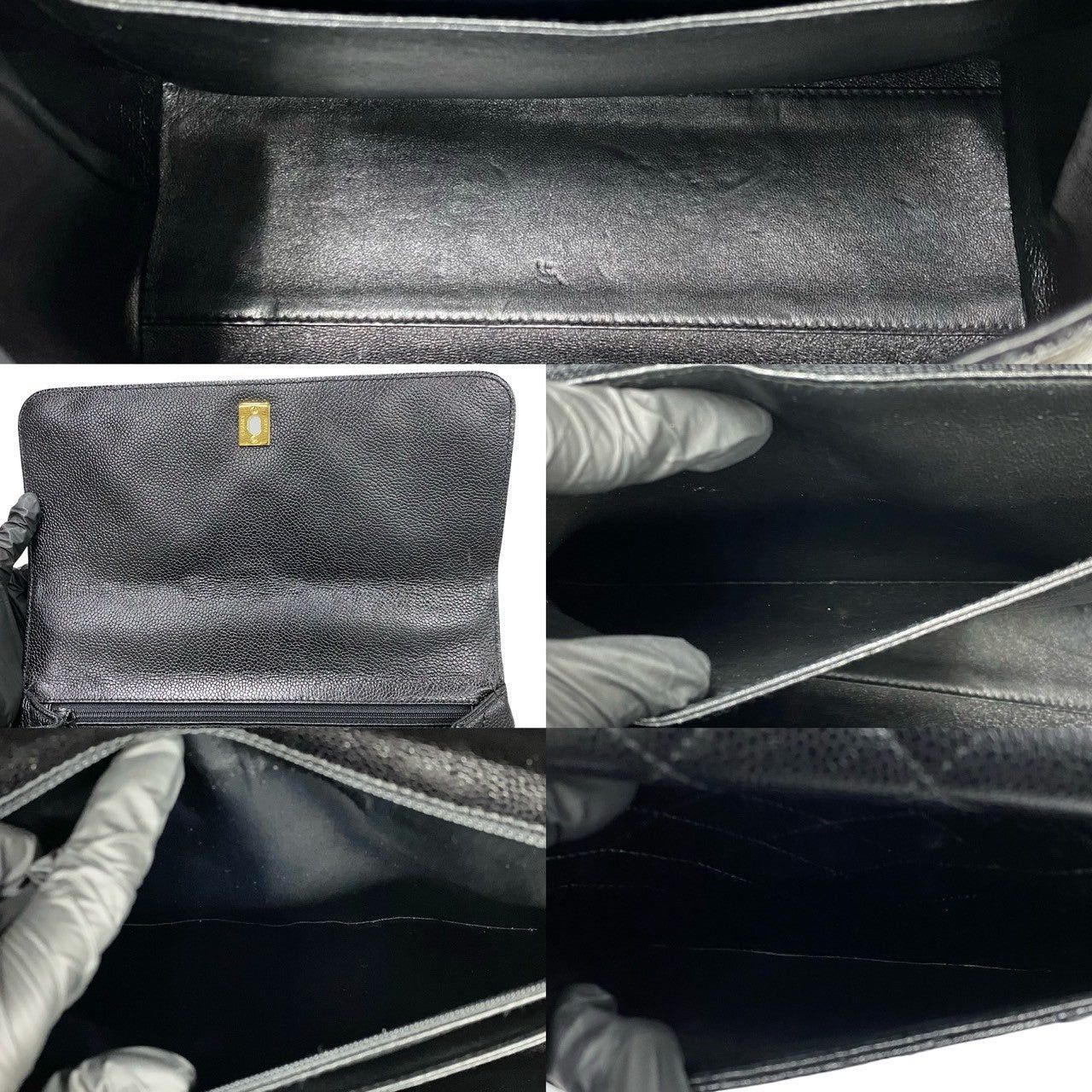 Chanel Chanel Handbag Black Leather Size ONE SIZE - 8 Thumbnail